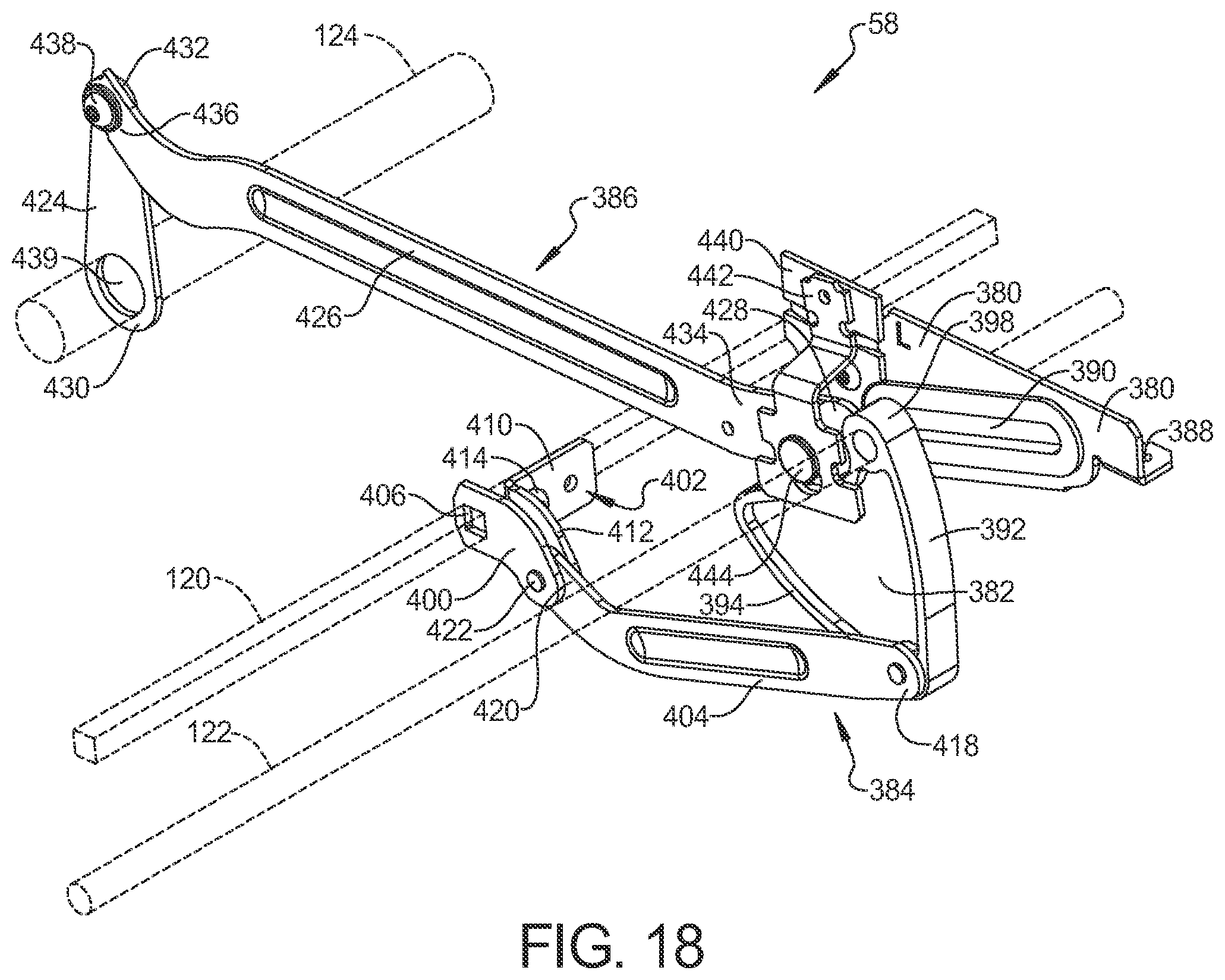 Patent US12588765 Figure 18 – Rocking furniture member with power synchronous mechanism