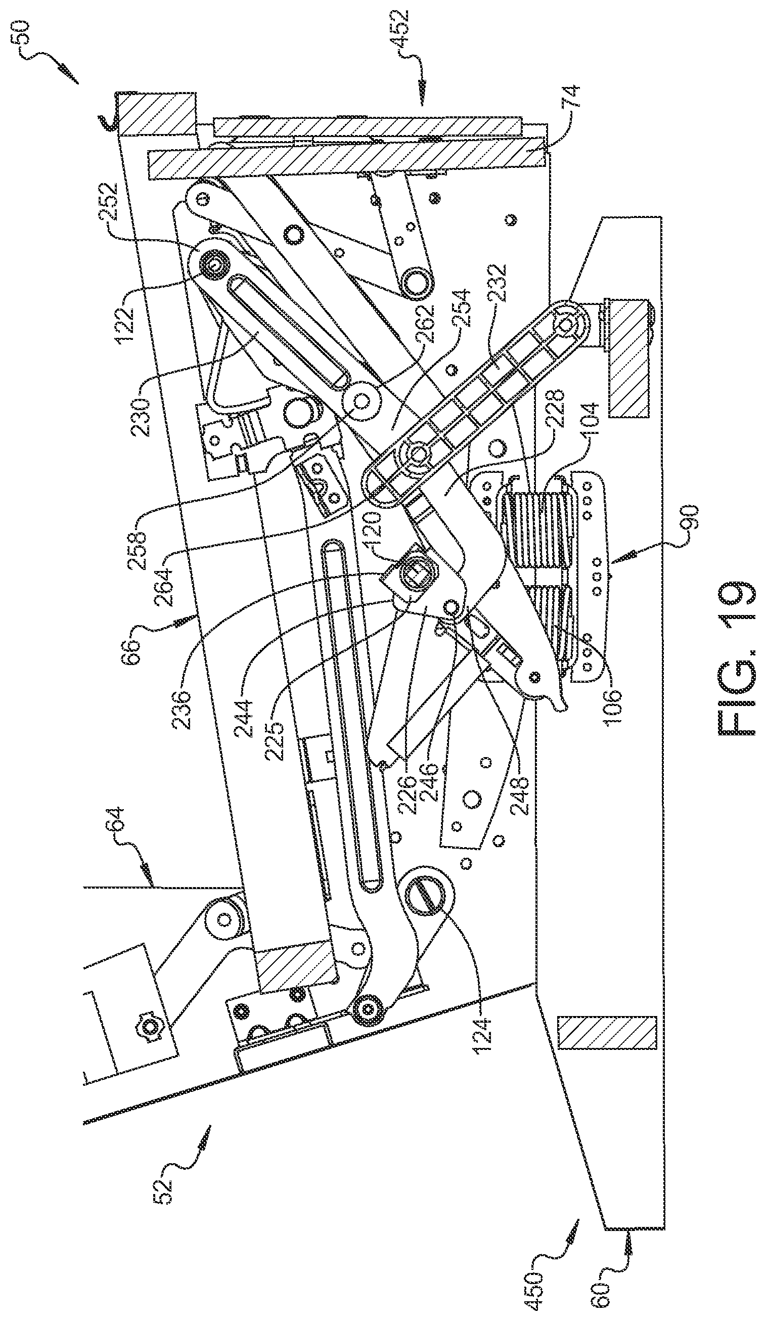 Patent US12588765 Figure 19 – Rocking furniture member with power synchronous mechanism