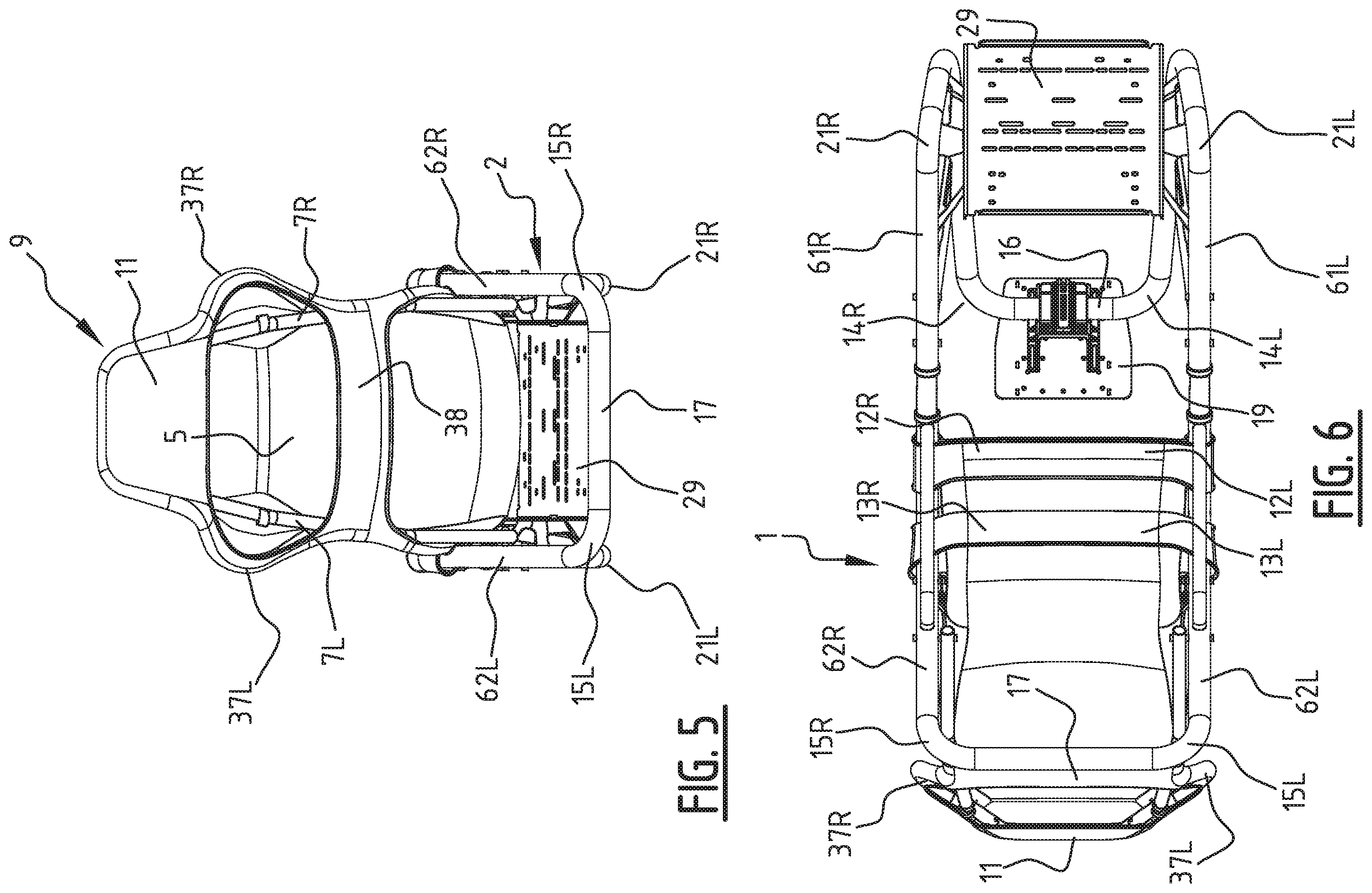 Patent US12588766 Figure 5 – Seat comprising a frame and a cover, and method of manufacturing the same
