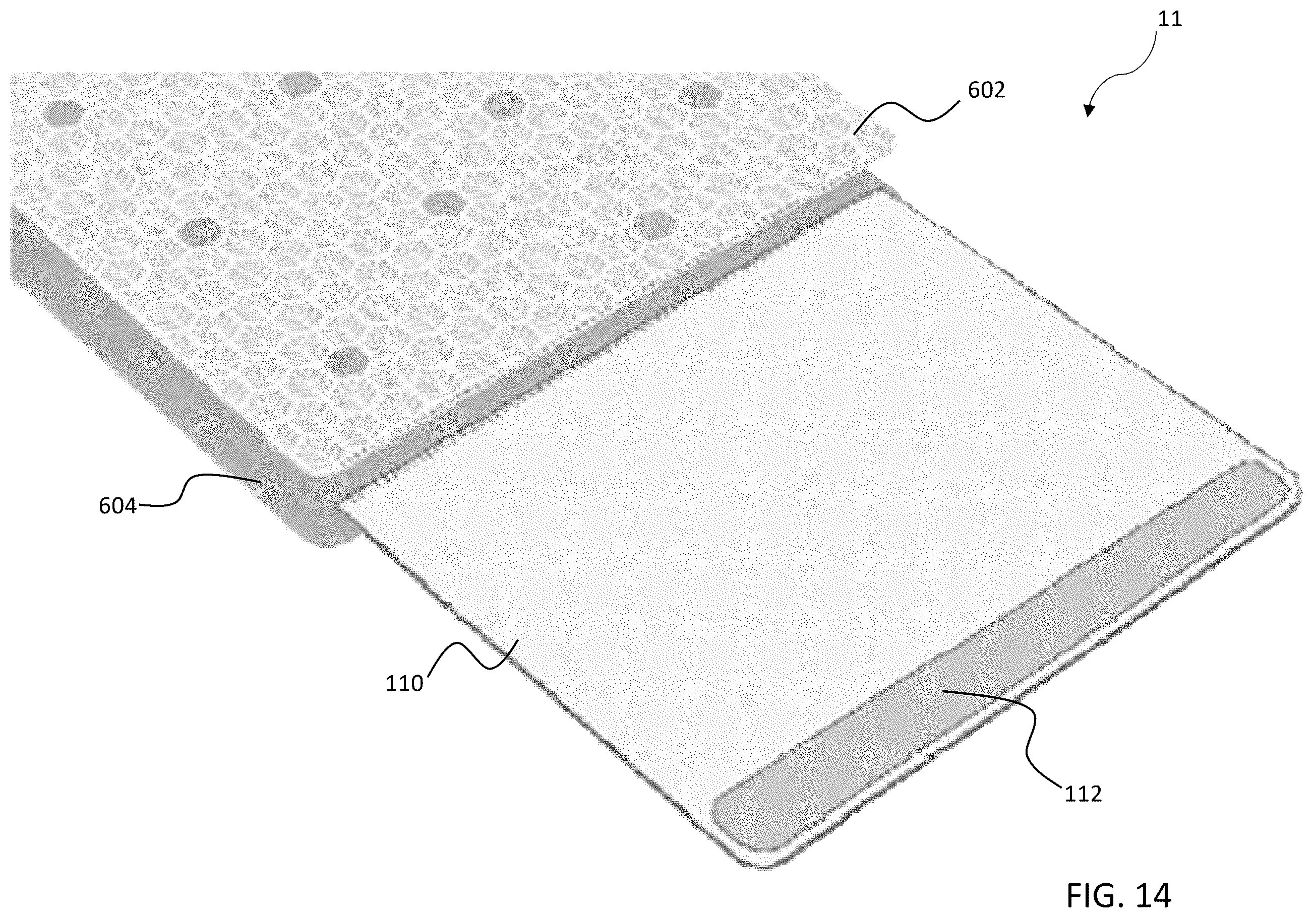 Patent US12588768 Figure 14 – Article and system for heating or cooling a surface
