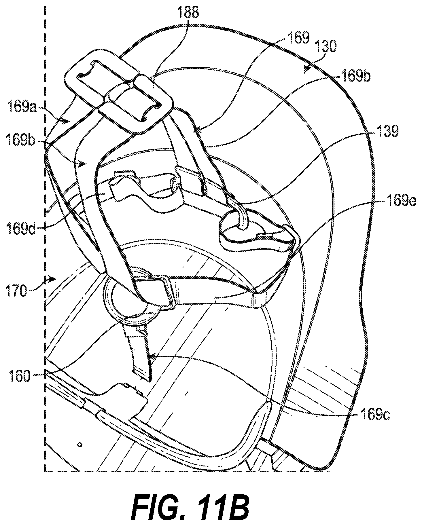 Patent US12588769 Figure 11 – Convertible infant chair assembly