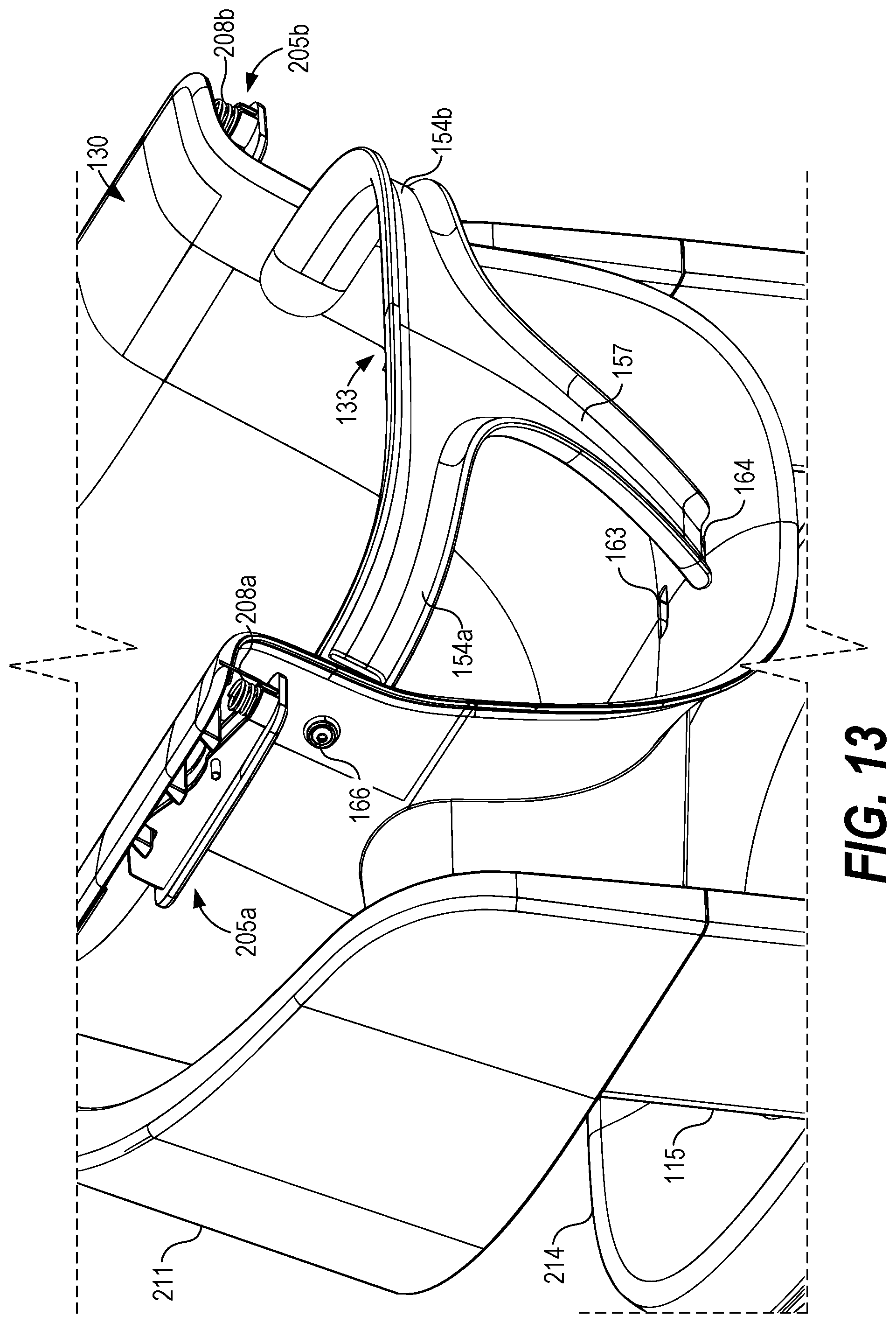 Patent US12588769 Figure 14 – Convertible infant chair assembly