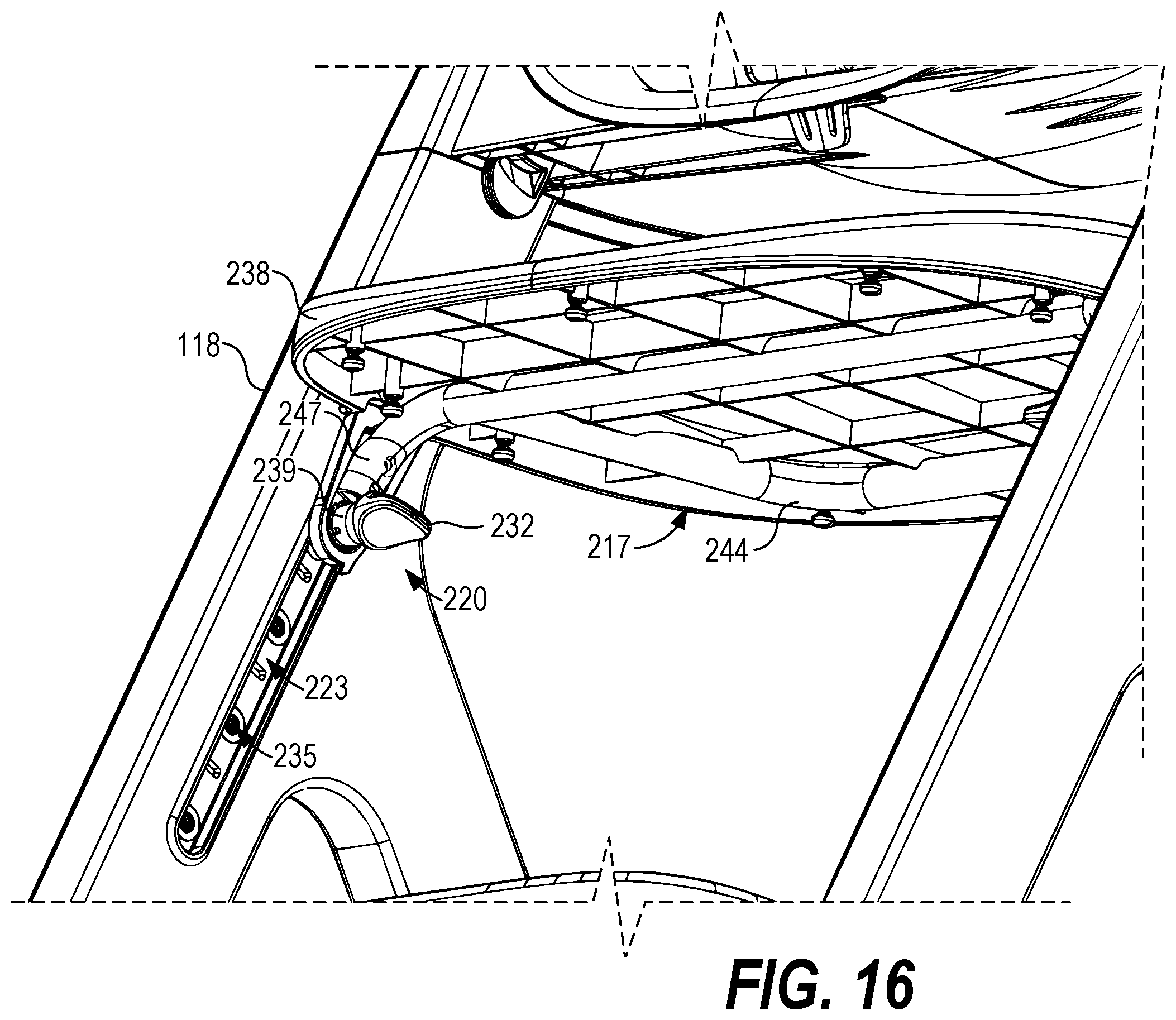 Patent US12588769 Figure 17 – Convertible infant chair assembly