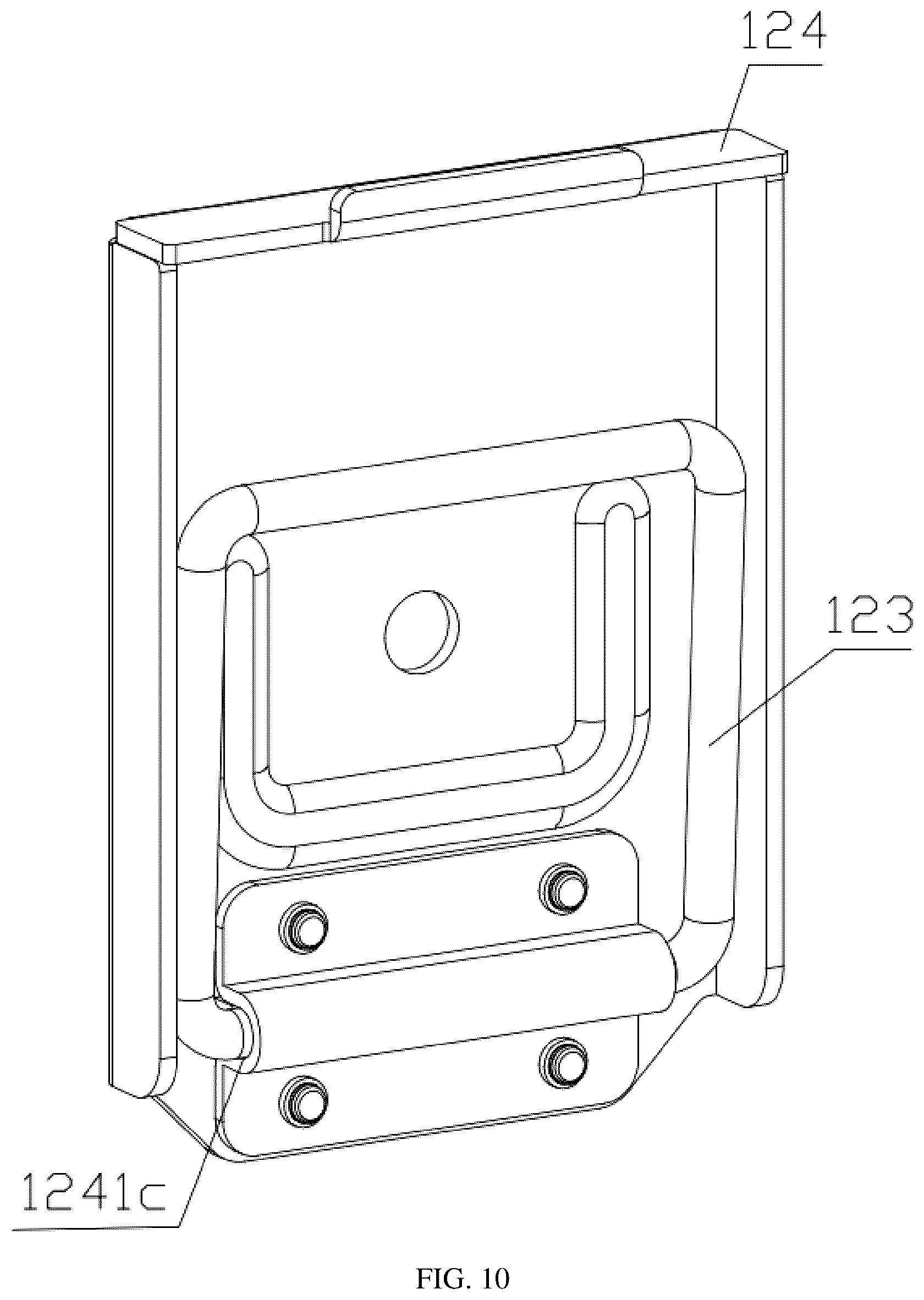 Patent US12588771 Figure 10 – Display mounting support