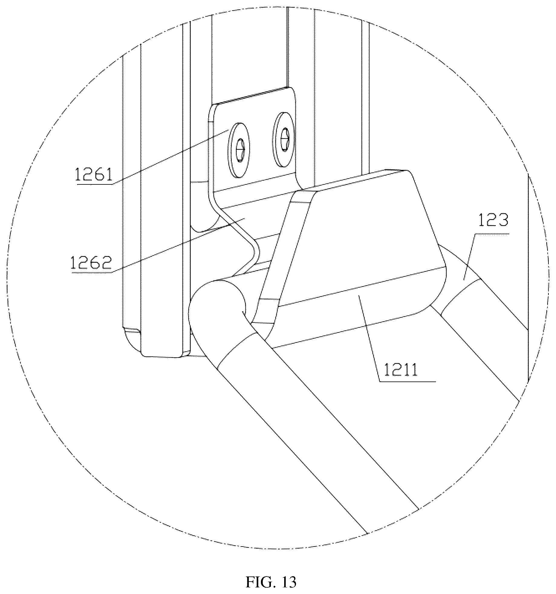 Patent US12588771 Figure 13 – Display mounting support