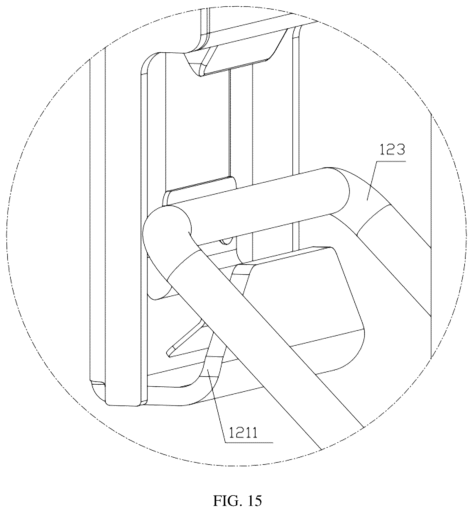 Patent US12588771 Figure 15 – Display mounting support