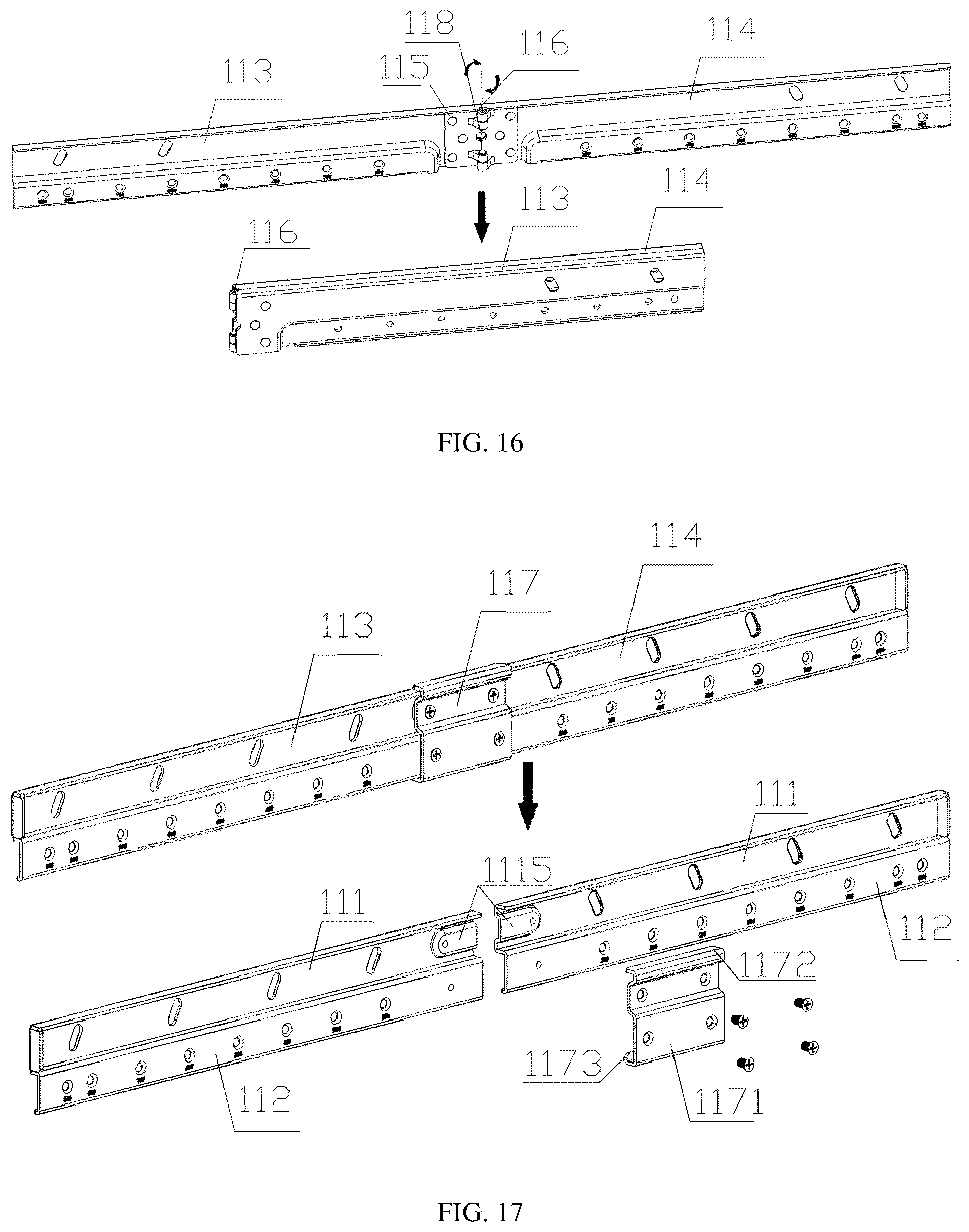 Patent US12588771 Figure 16 – Display mounting support