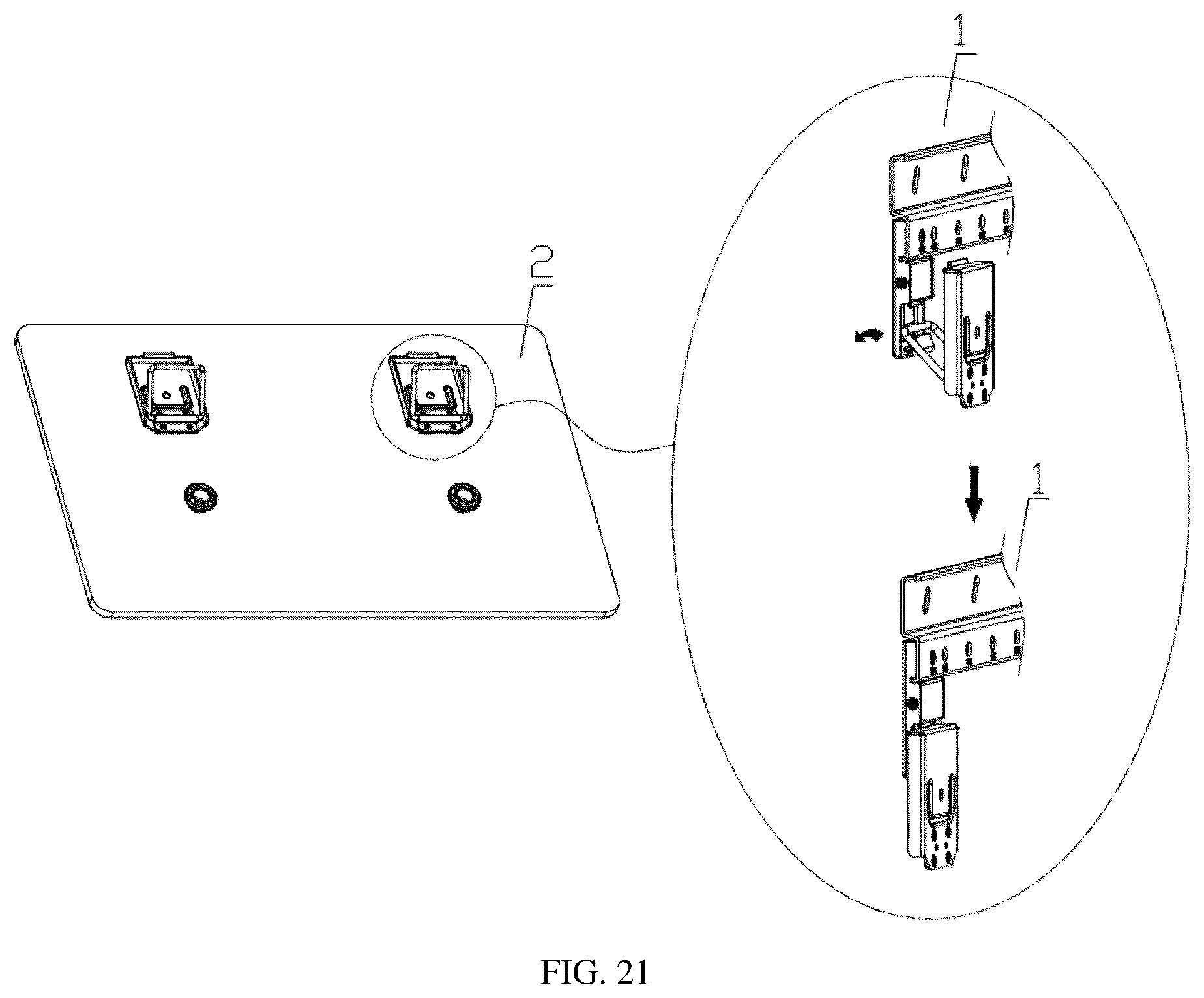 Patent US12588771 Figure 18 – Display mounting support