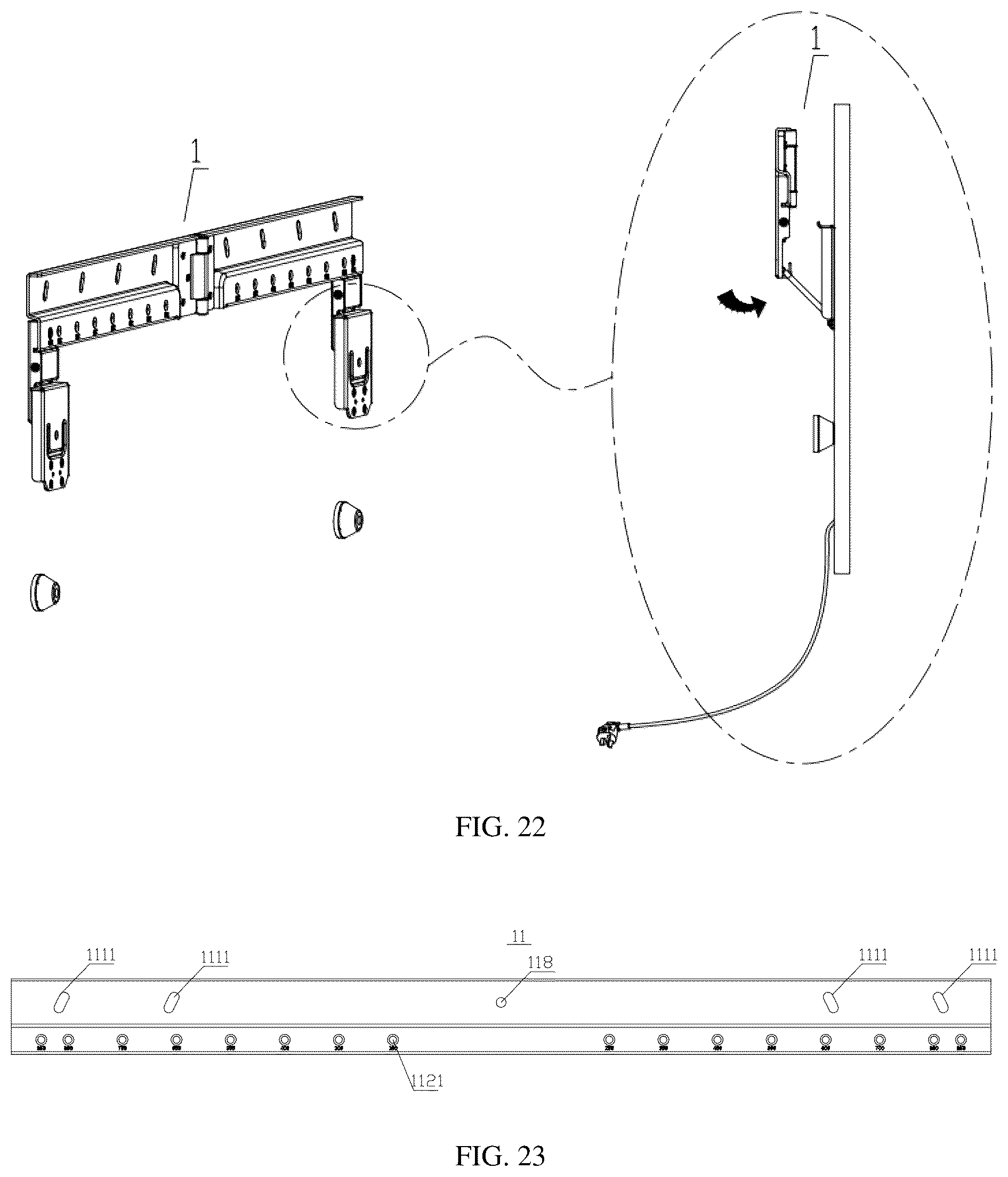 Patent US12588771 Figure 19 – Display mounting support