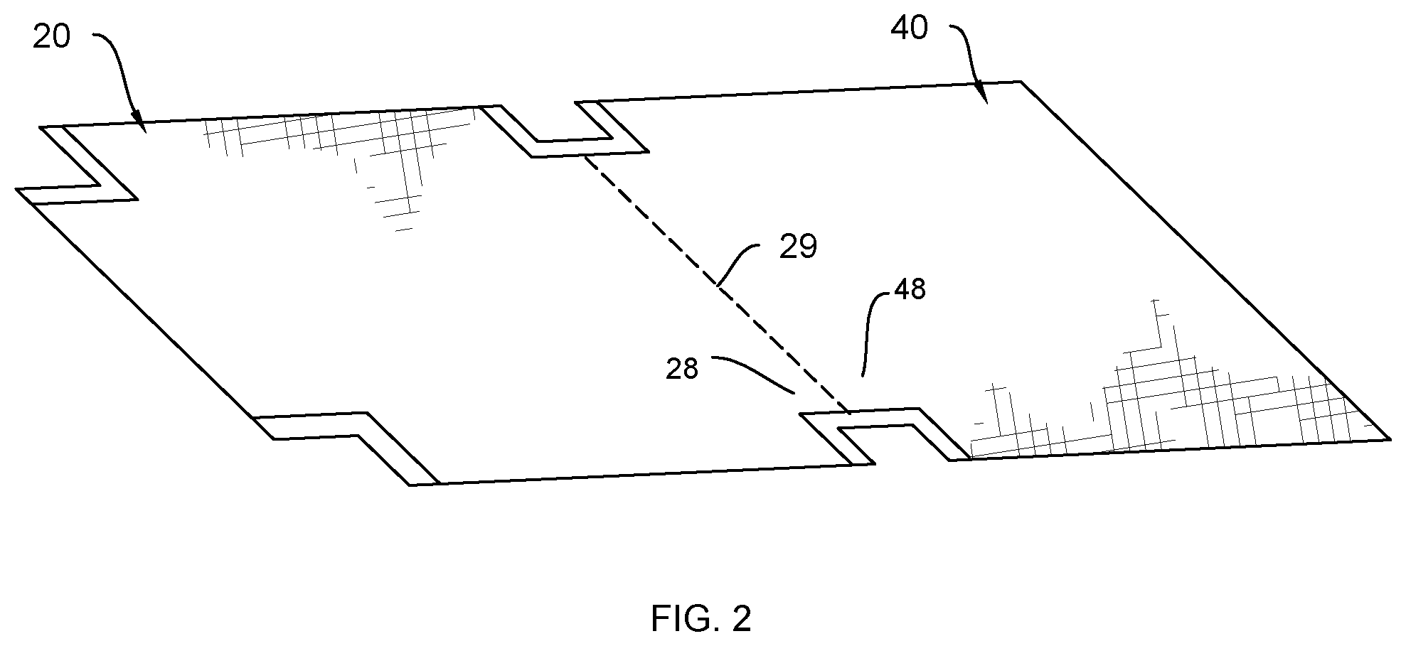 Patent US12588773 Figure 2 – Fitted bed cover with an integrated top sheet