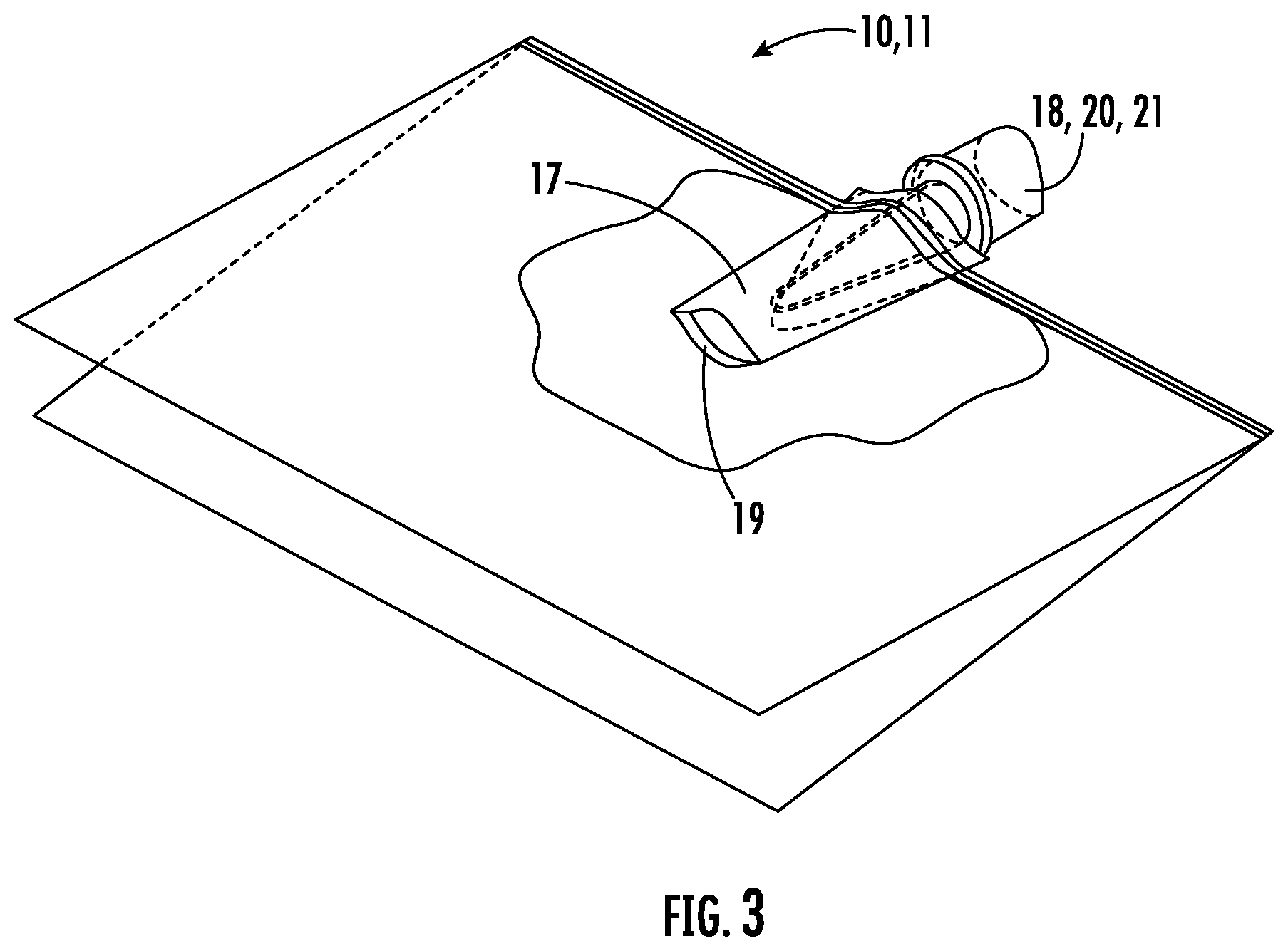 Patent US12588774 Figure 2 – Inflatable pillow, compartmental pillow, and pillow dispenser