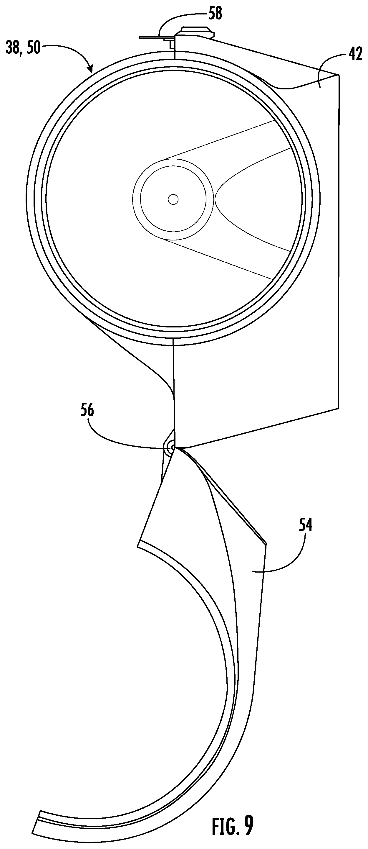 Patent US12588774 Figure 8 – Inflatable pillow, compartmental pillow, and pillow dispenser
