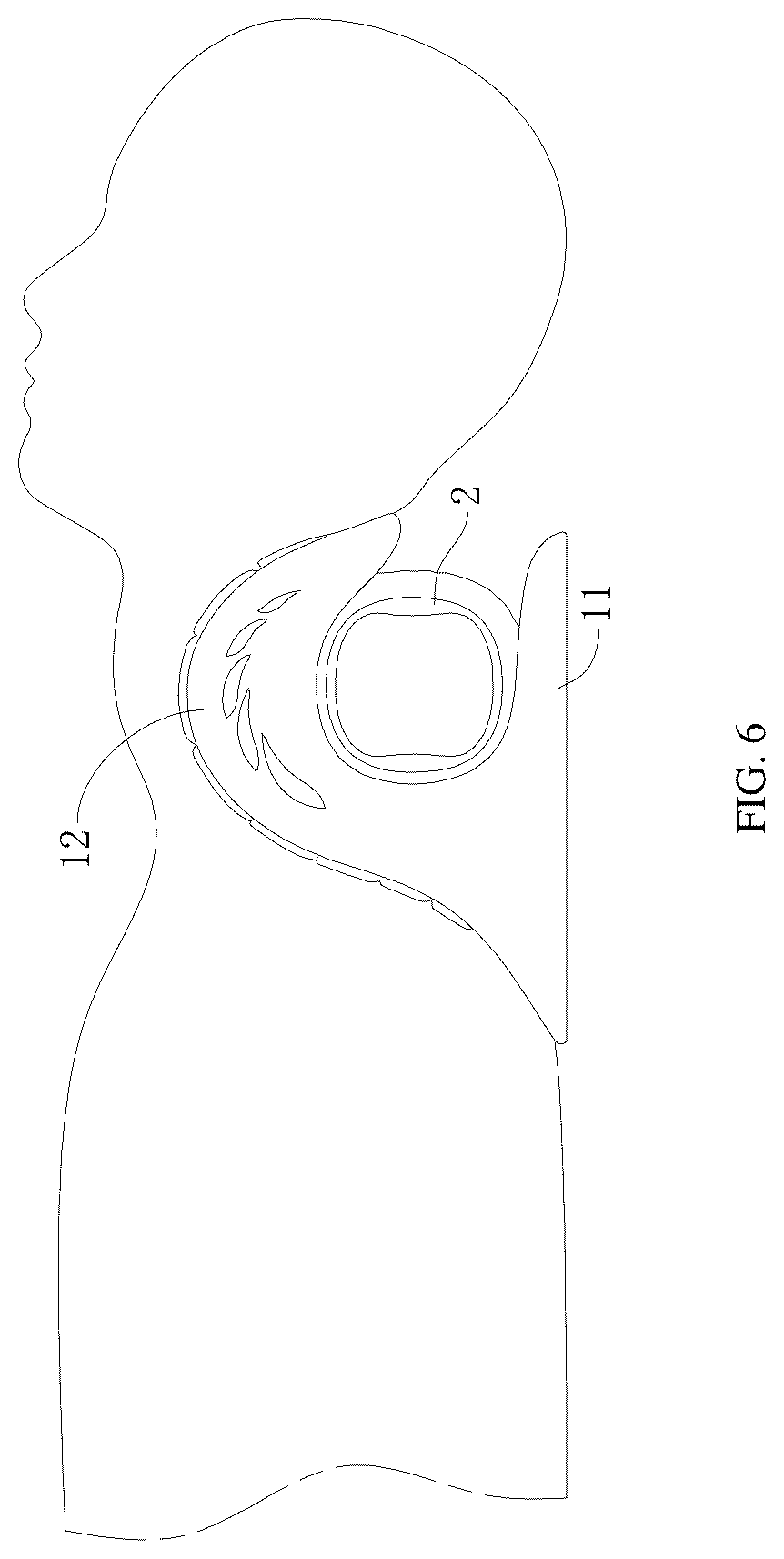 Patent US12588775 Figure 6 – Lying neck pillow that is easy to adjust and use