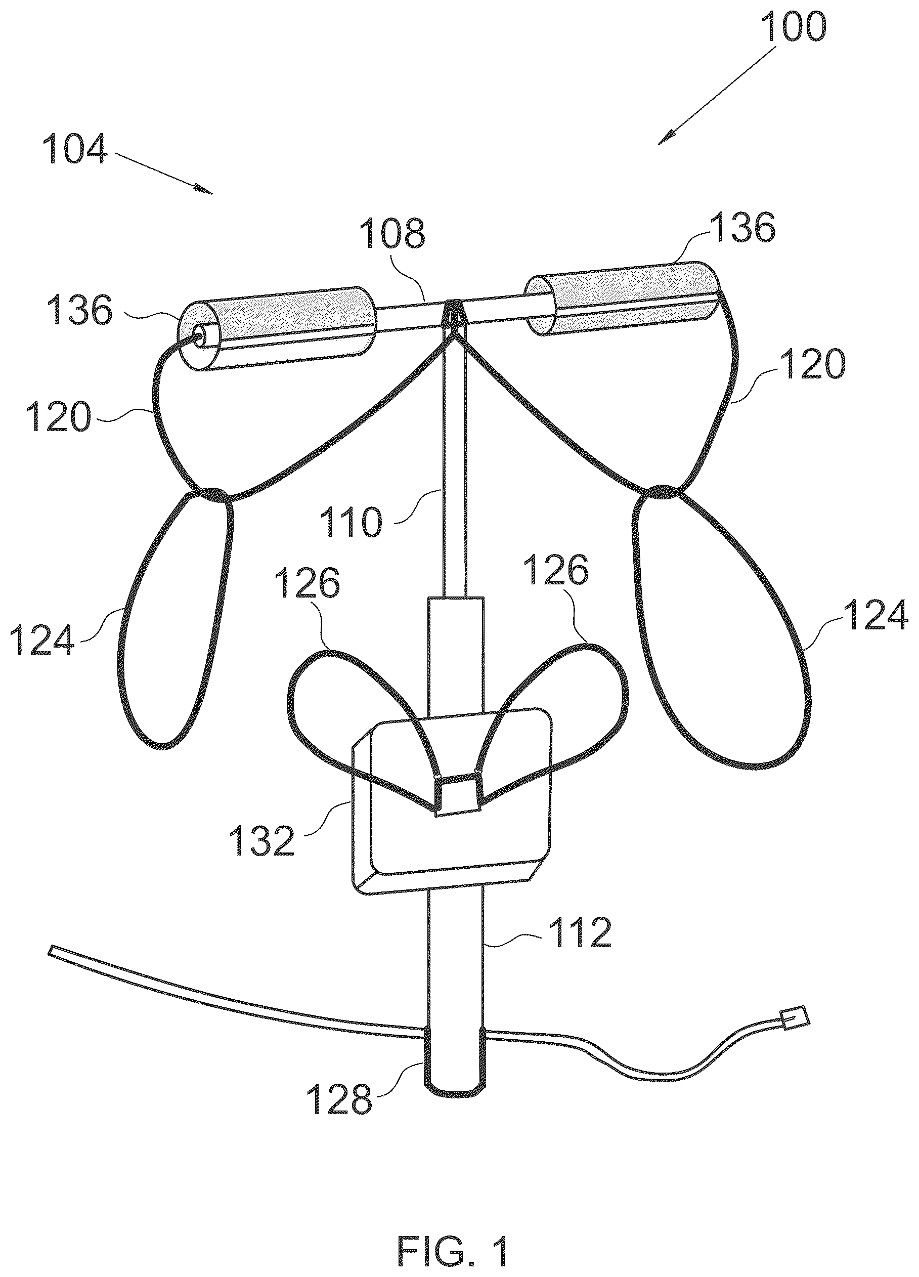 Patent US12588778 — Uplifted hands assist device for praying like moses — Figure 1