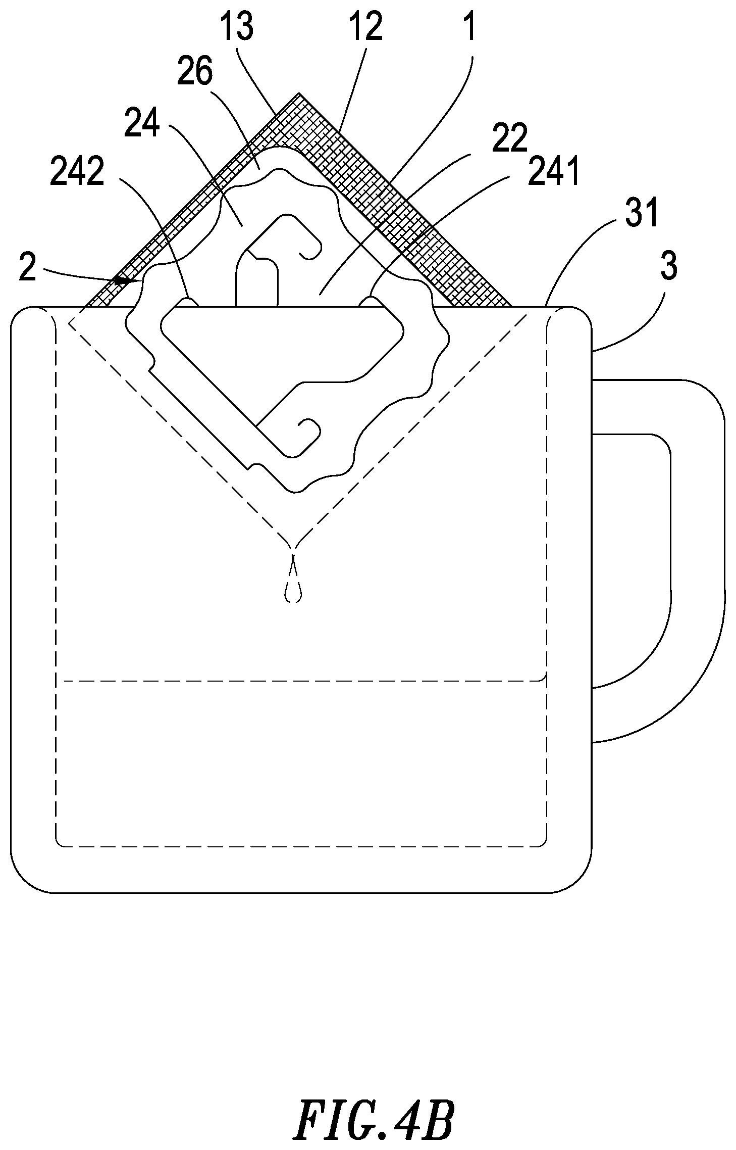 Patent US12588779 Figure 6 – Drip coffee filter structure
