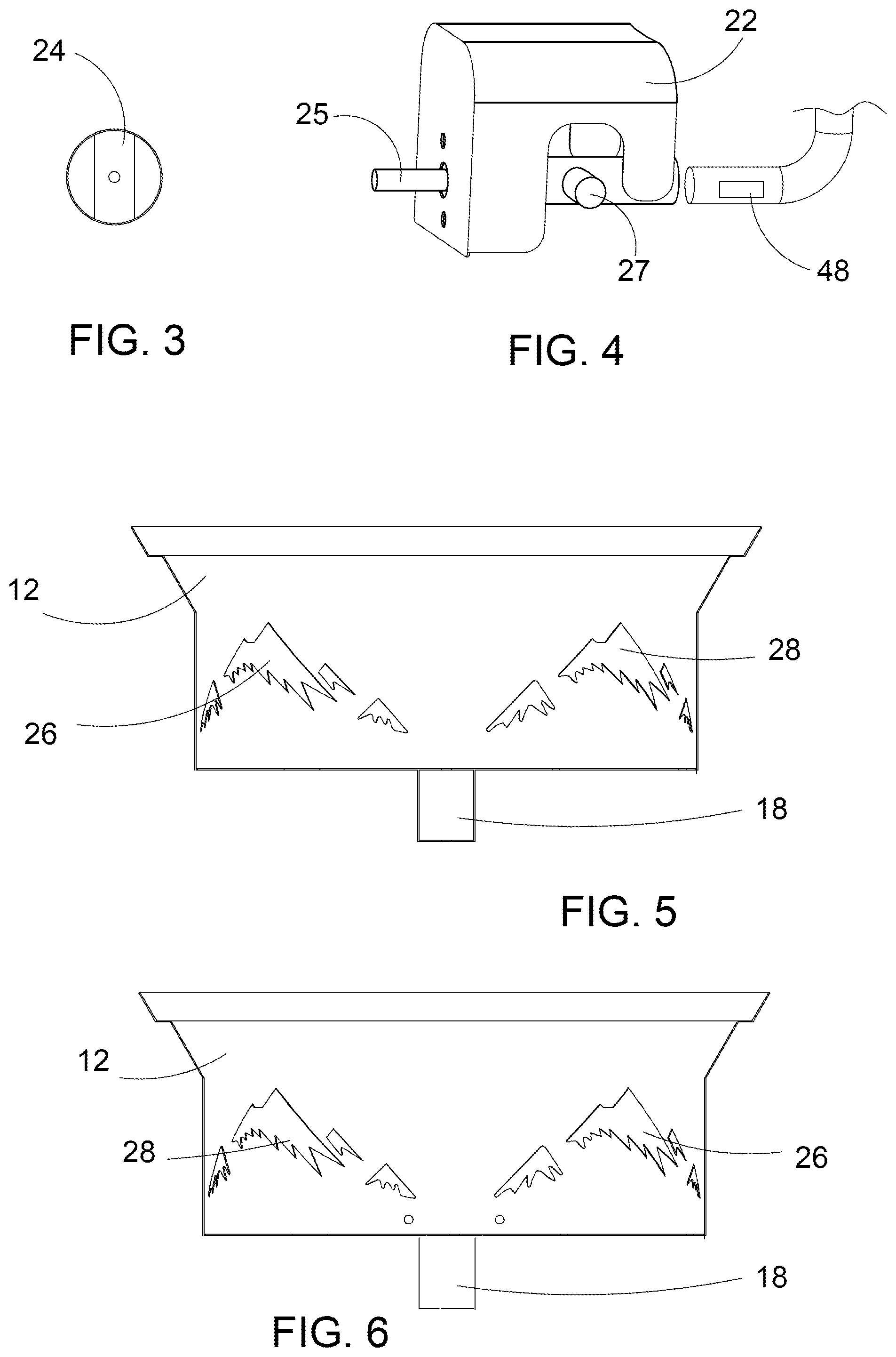 Patent US12588781 Figure 3 – Combination fire pit, grill, pizza oven and cooking wok