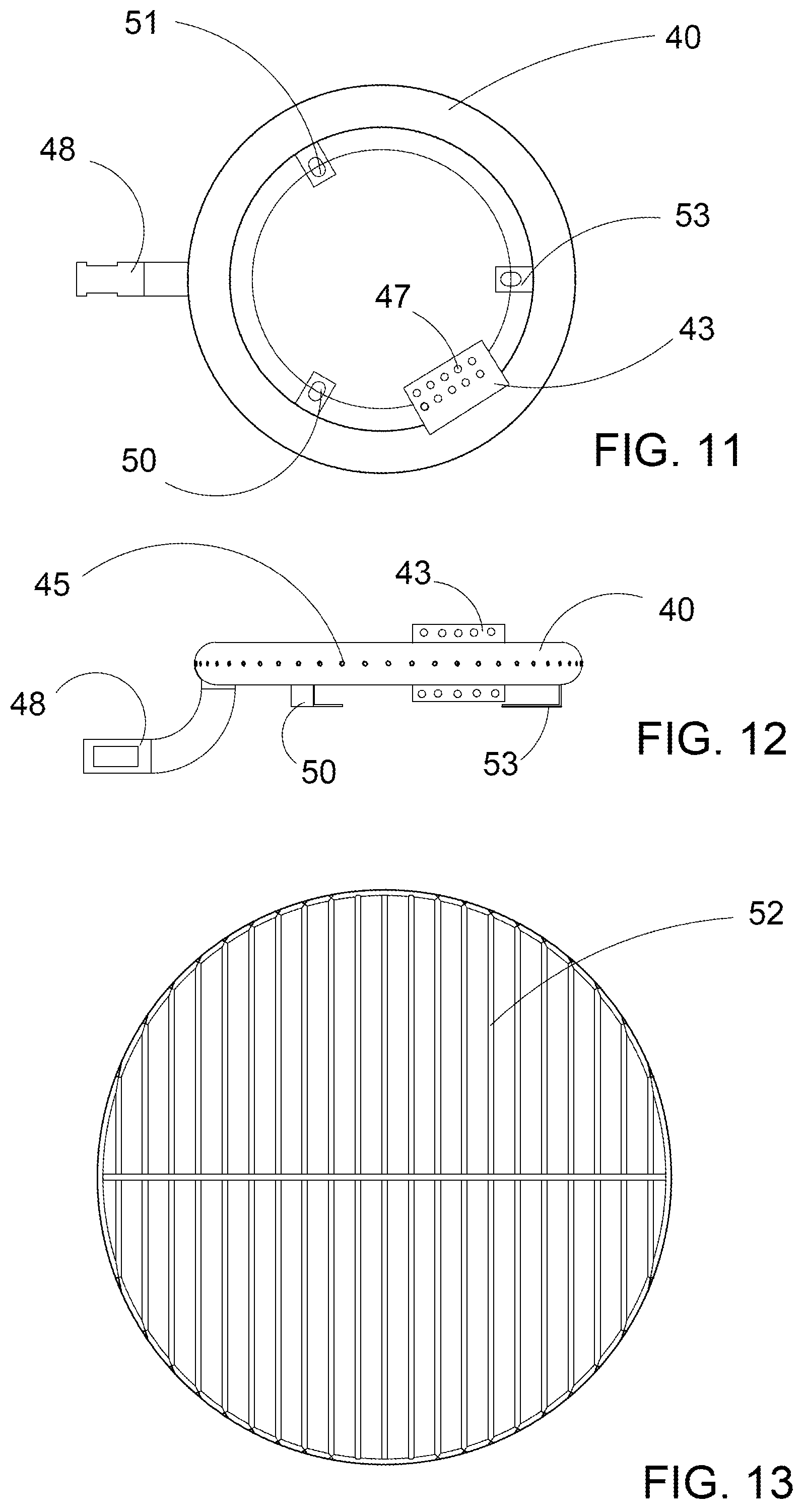 Patent US12588781 Figure 6 – Combination fire pit, grill, pizza oven and cooking wok