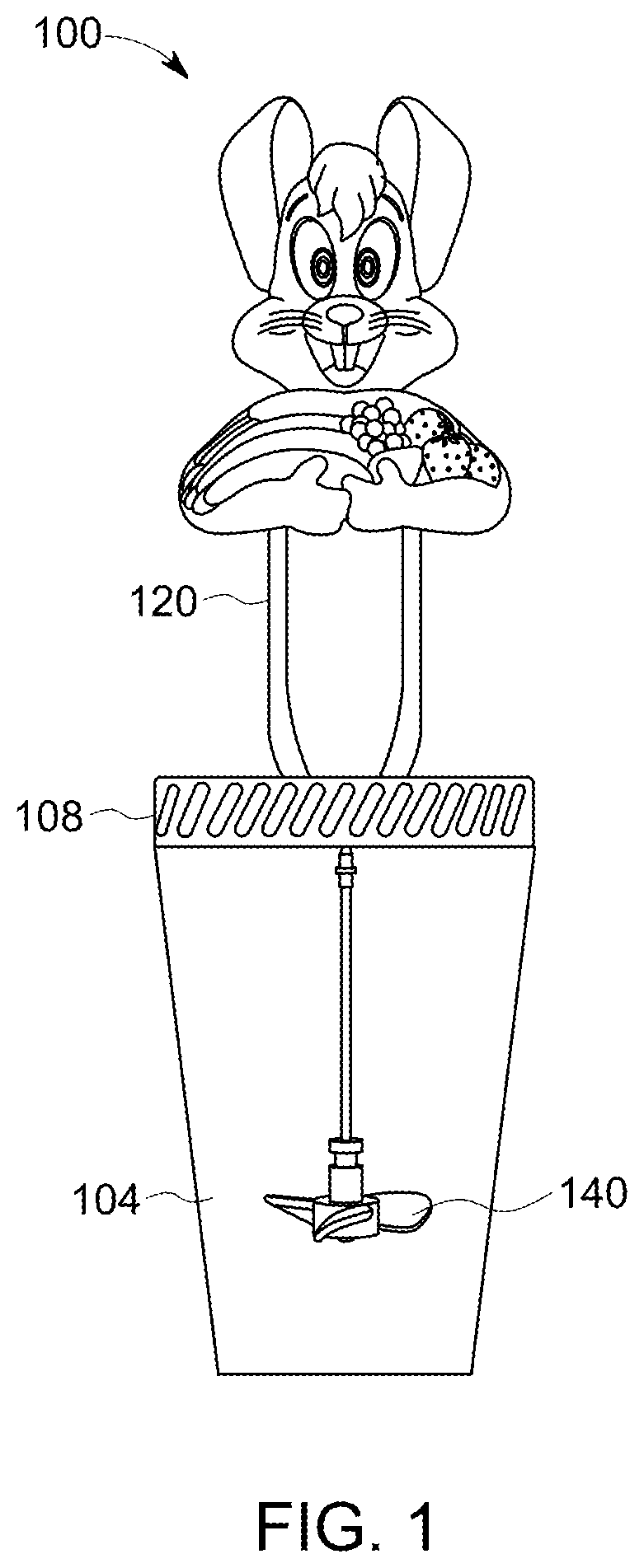 Patent US12588783 Figure 1 – Mixer