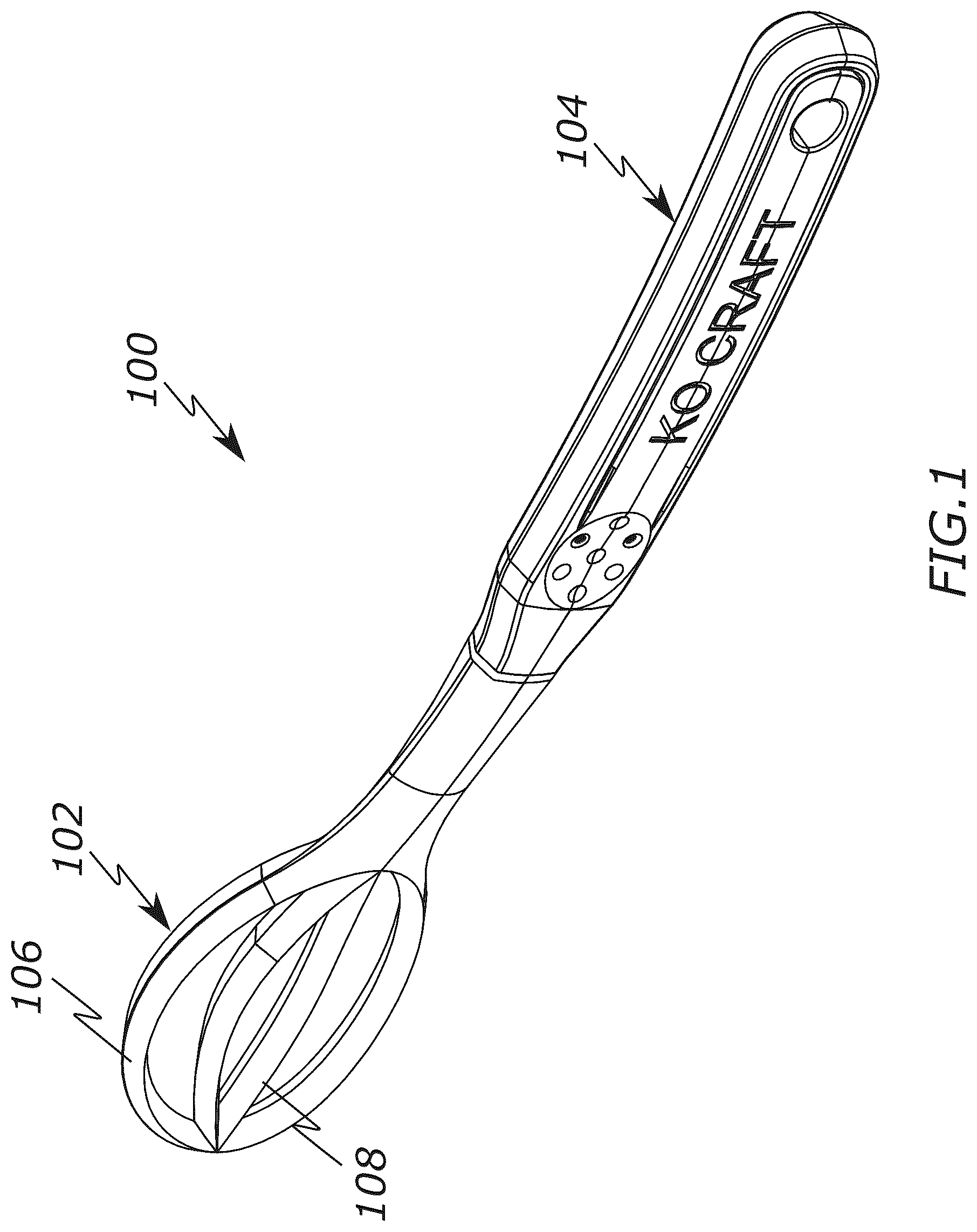 Patent US12588784 — Mixing utensil — Figure 1