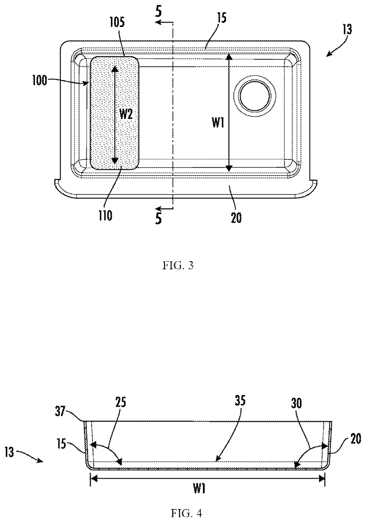Patent US12588786 Figure 3 – Sink accessory system