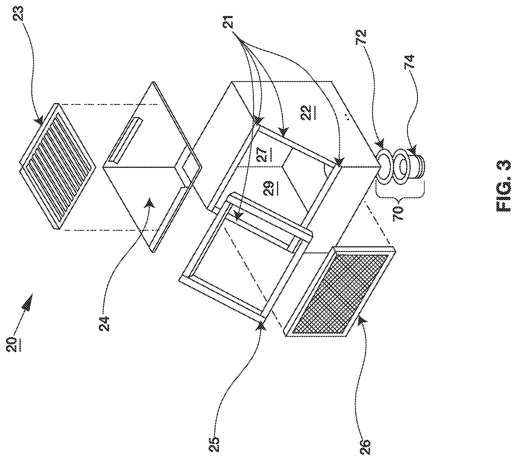 Patent US12588790 Figure 3 – System and method of loosening, removing and collecting debris from newly machined articles using compressed air