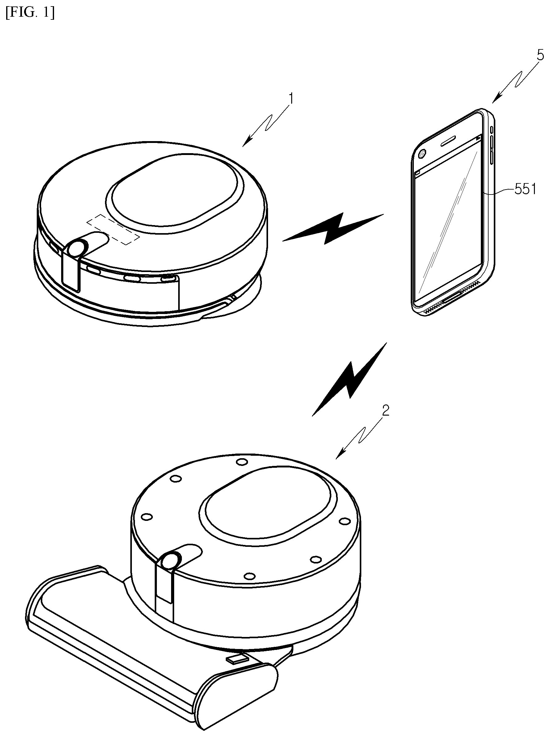Patent US12588793 Figure 1 – Robot cleaner, control system of robot cleaner and control method of robot cleaner
