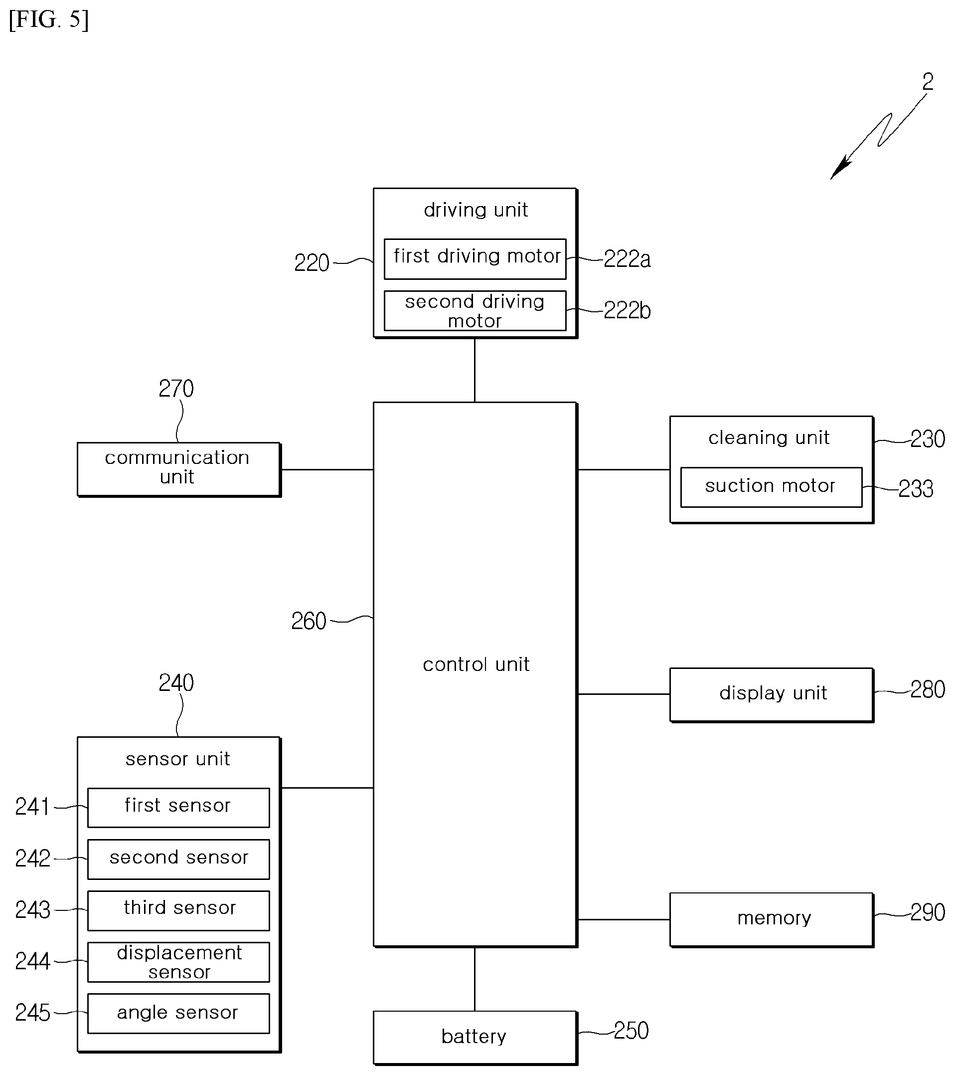 Patent US12588793 Figure 11 – Robot cleaner, control system of robot cleaner and control method of robot cleaner