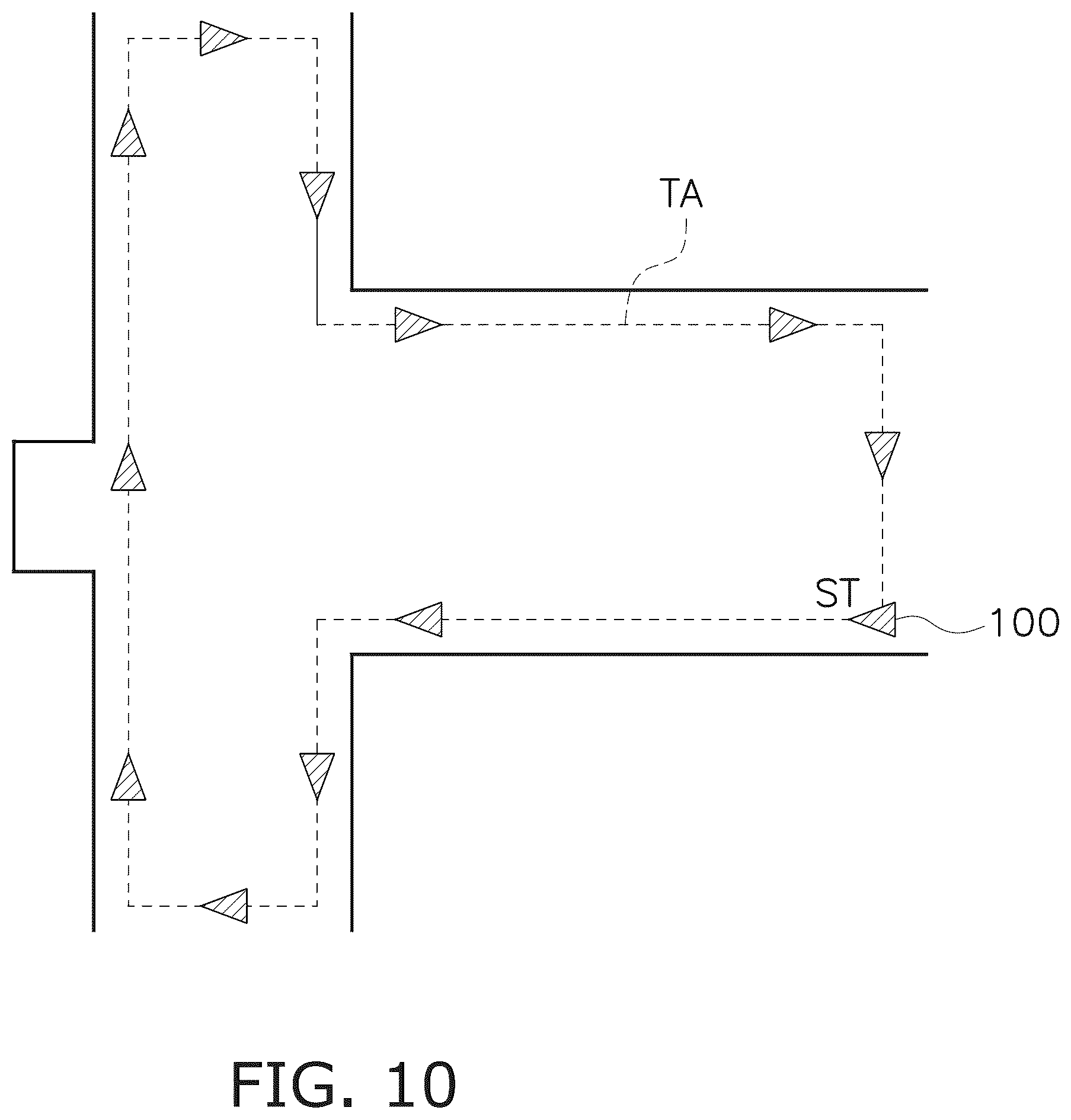 Patent US12588794 Figure 10 – Autonomous travel path planning method