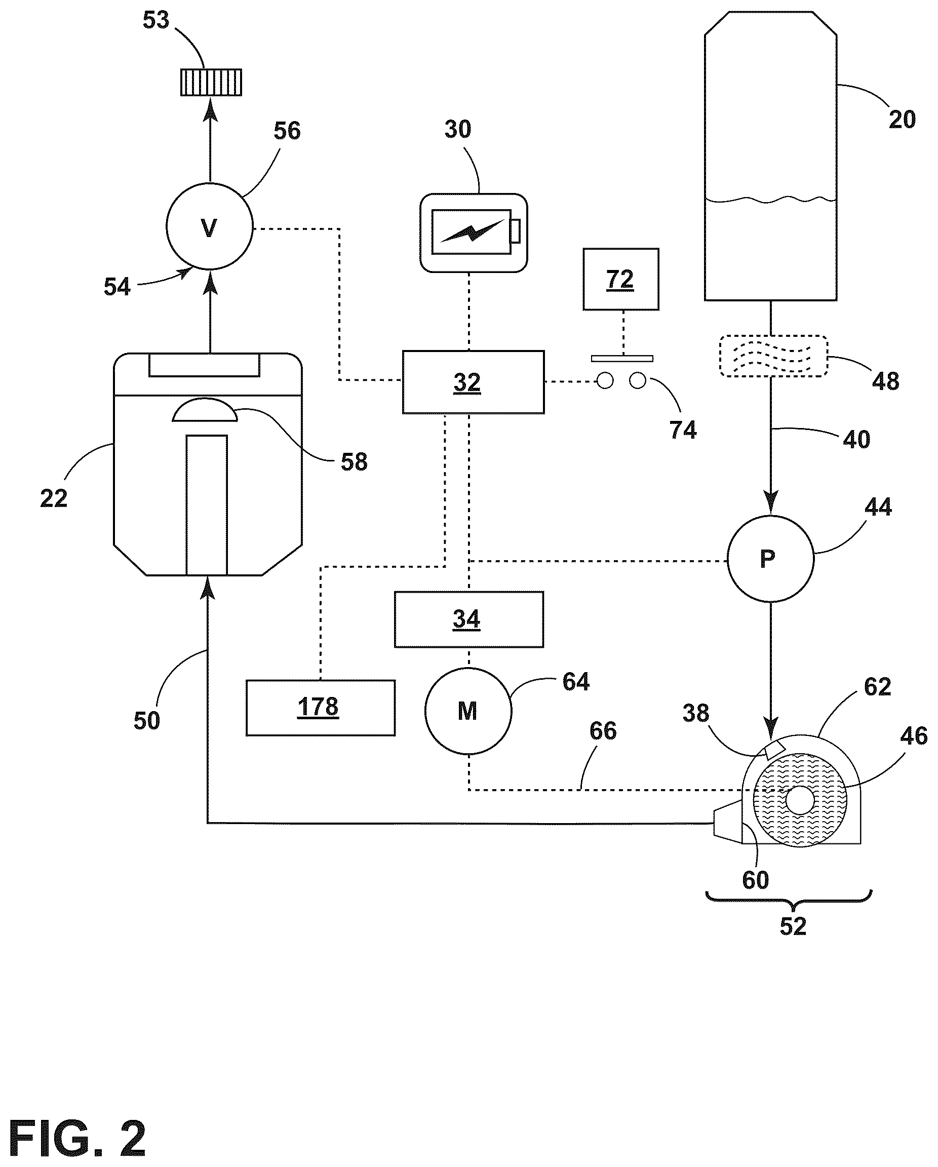 Patent US12588795 Figure 2 – Surface cleaning apparatus with scrub mode