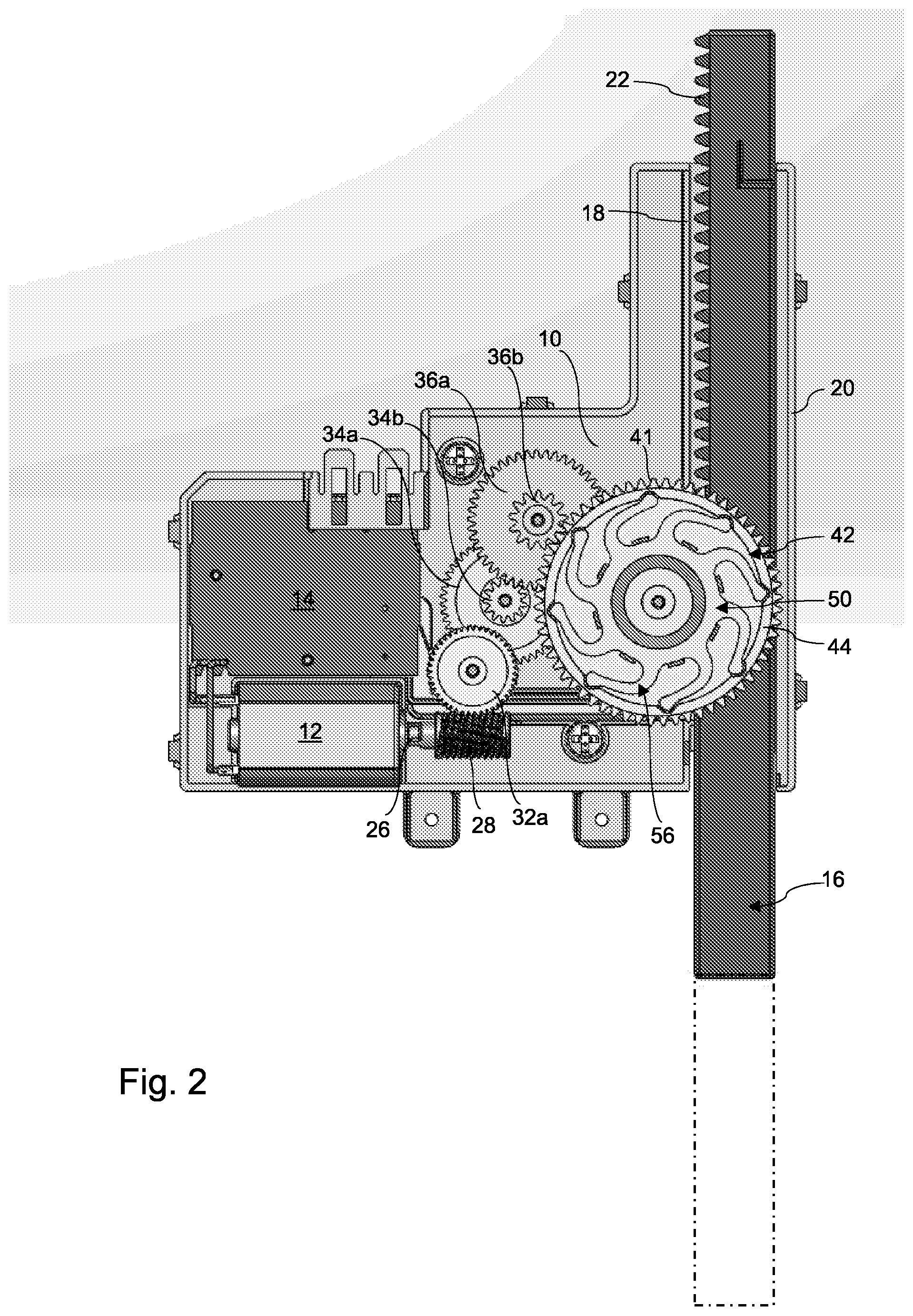 Patent US12588796 Figure 2 – Door opener for a domestic appliance