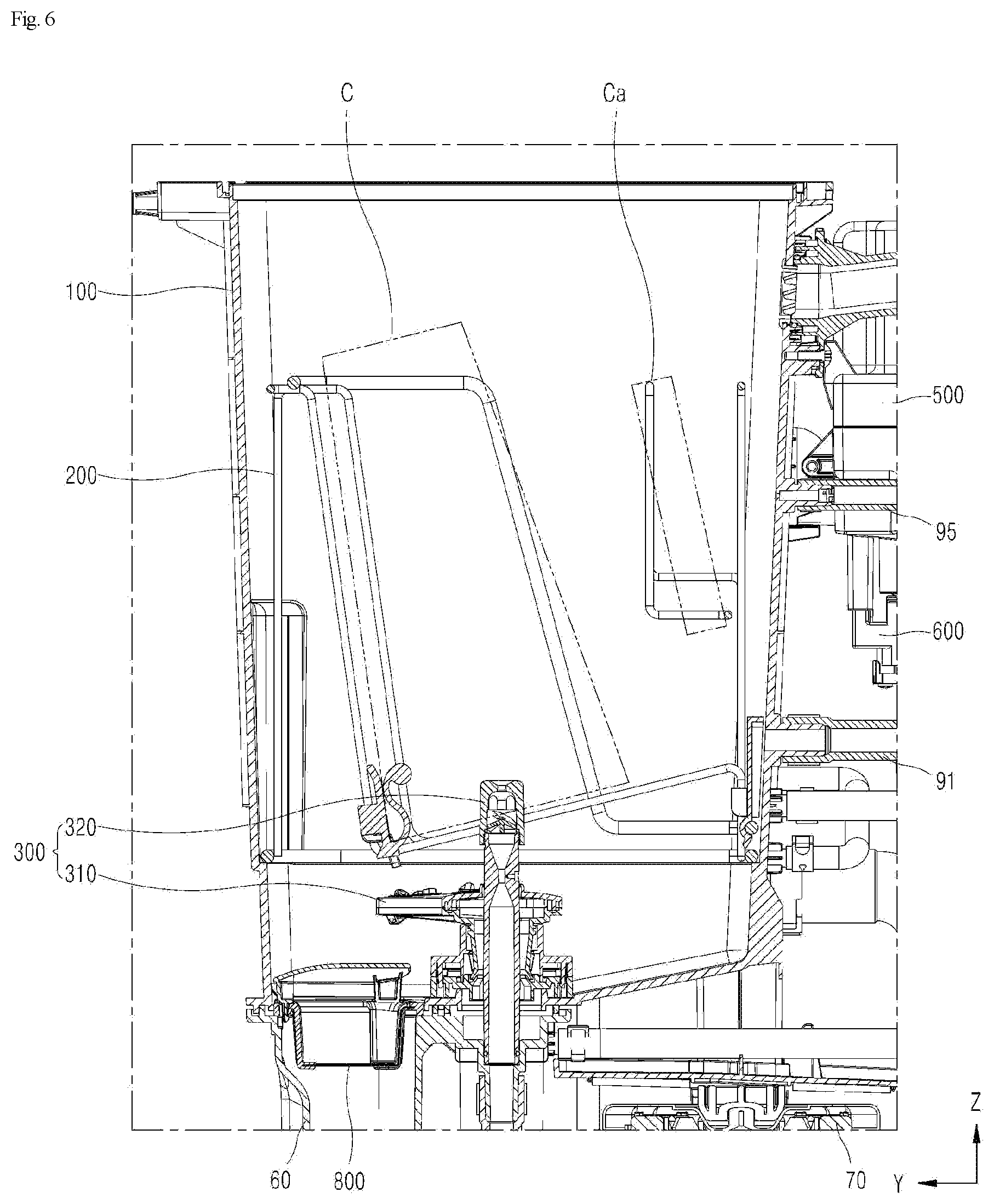Patent US12588797 Figure 6 – Cup washer