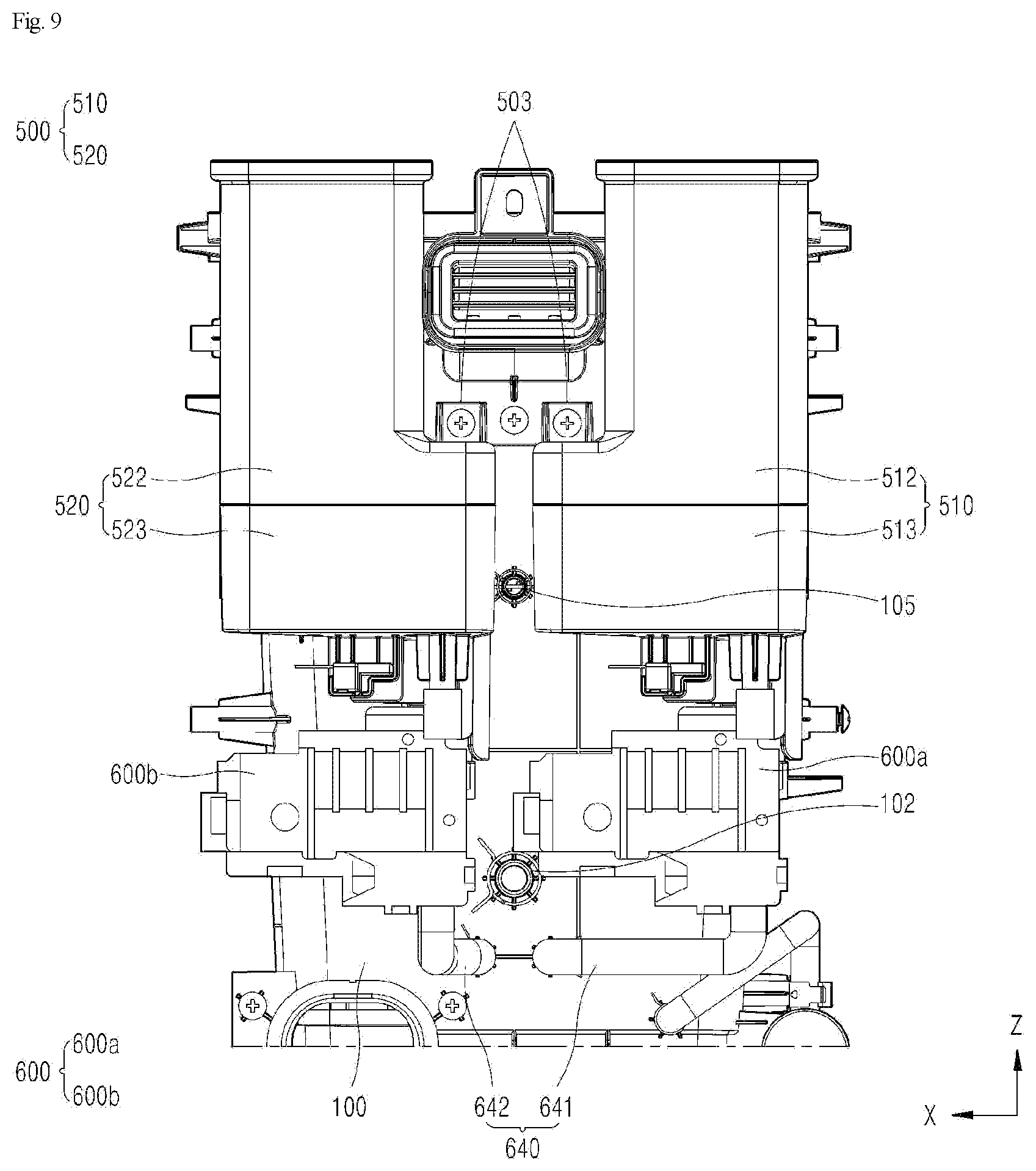 Patent US12588797 Figure 9 – Cup washer