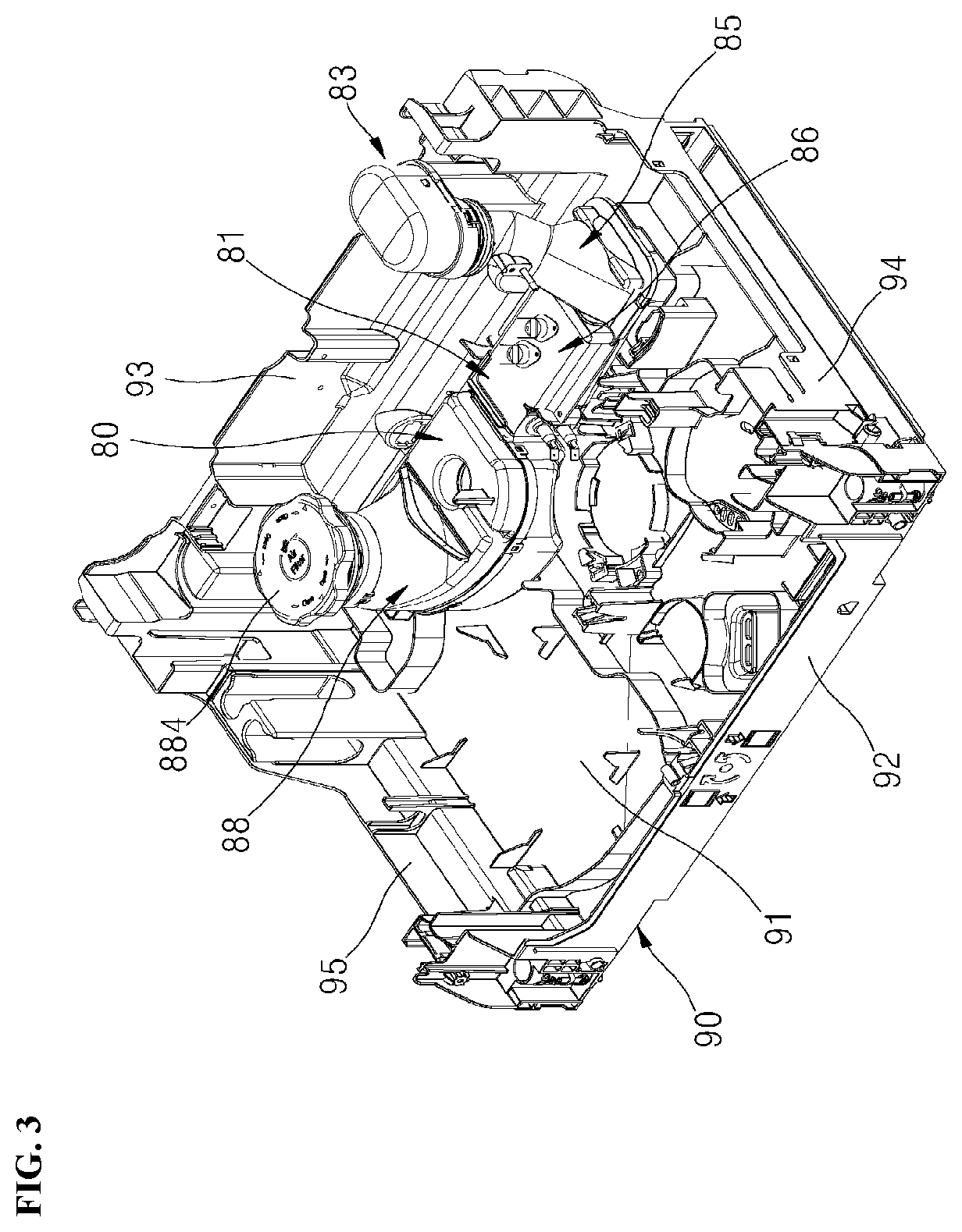 Patent US12588798 Figure 3 – Dishwasher