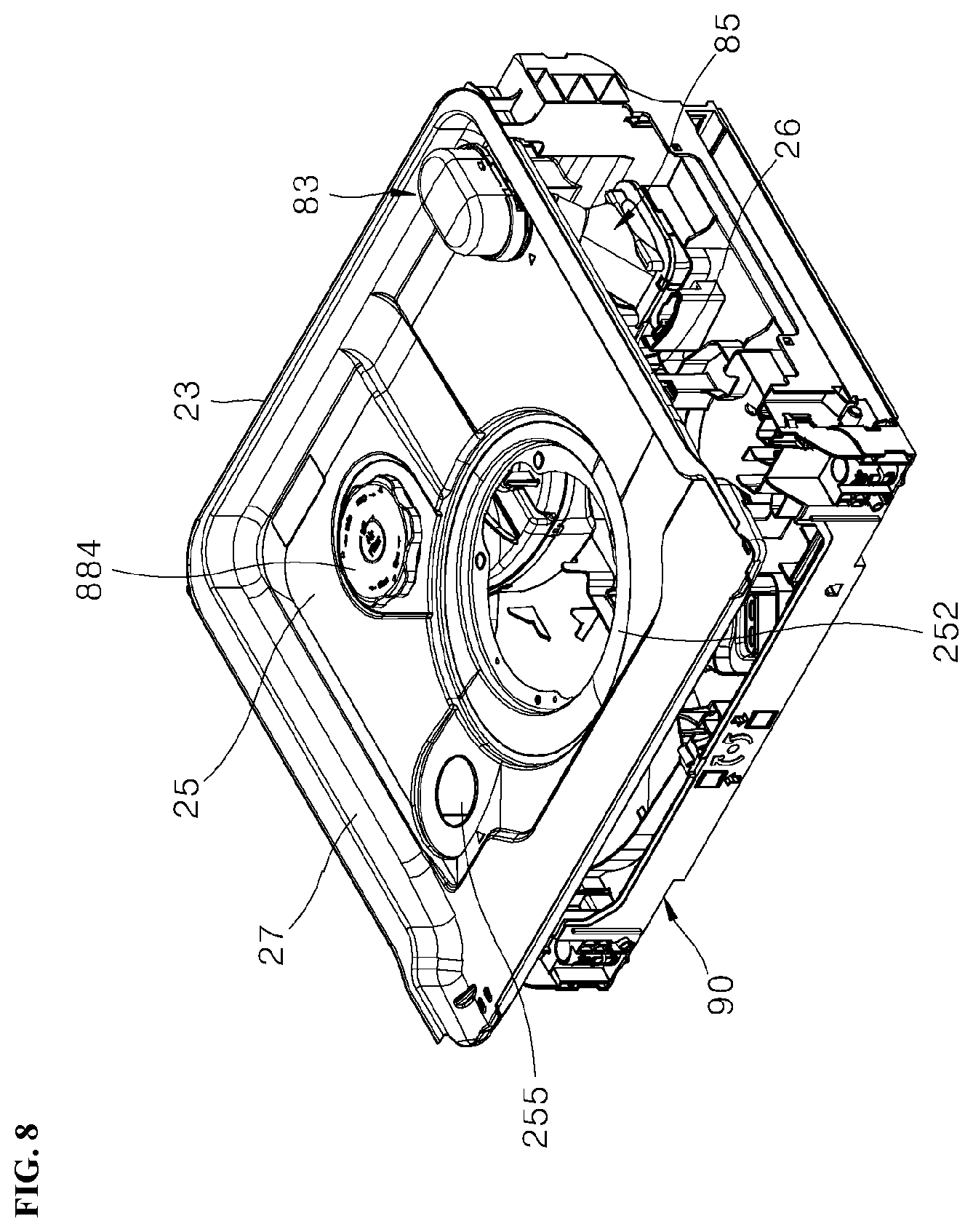 Patent US12588798 Figure 8 – Dishwasher