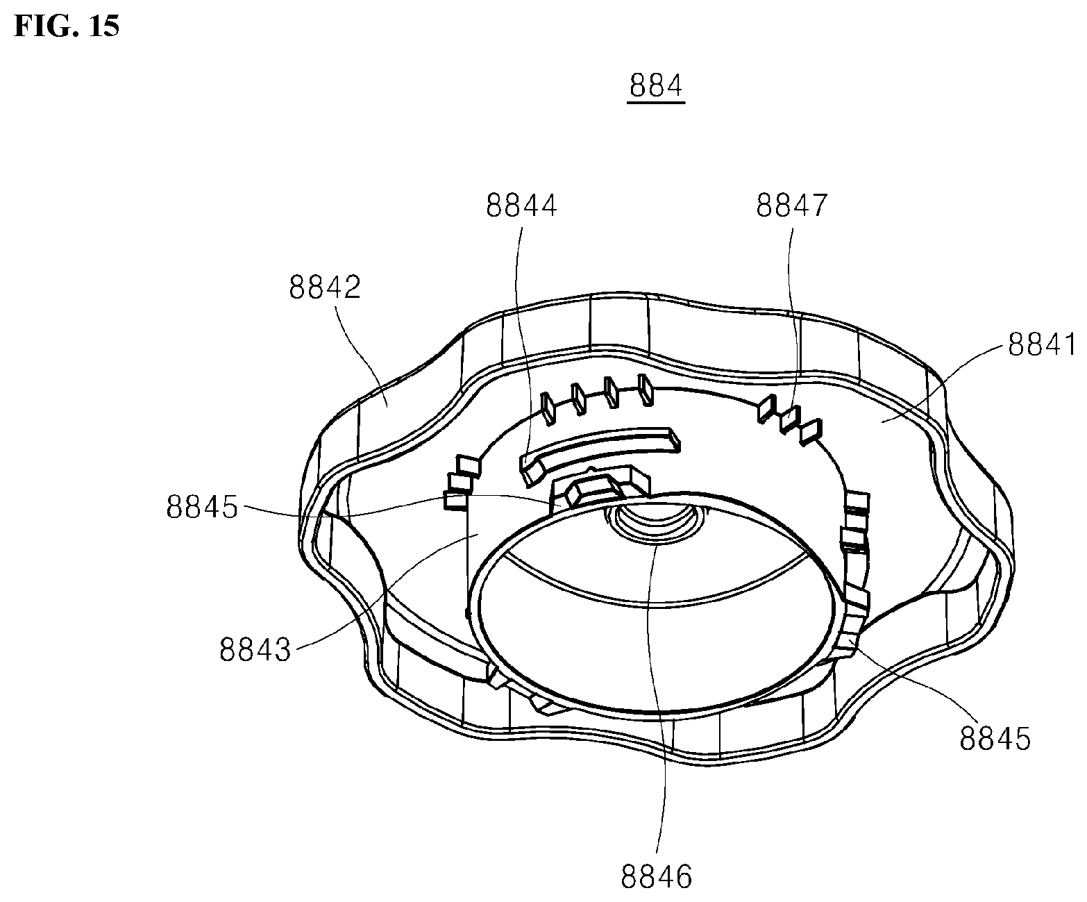 Patent US12588798 Figure 15 – Dishwasher