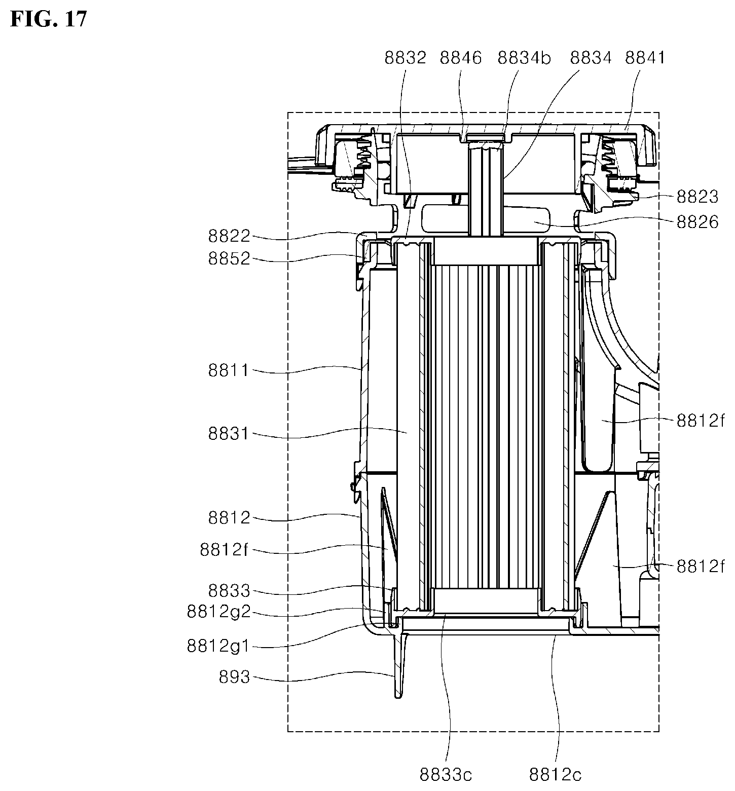 Patent US12588798 Figure 17 – Dishwasher