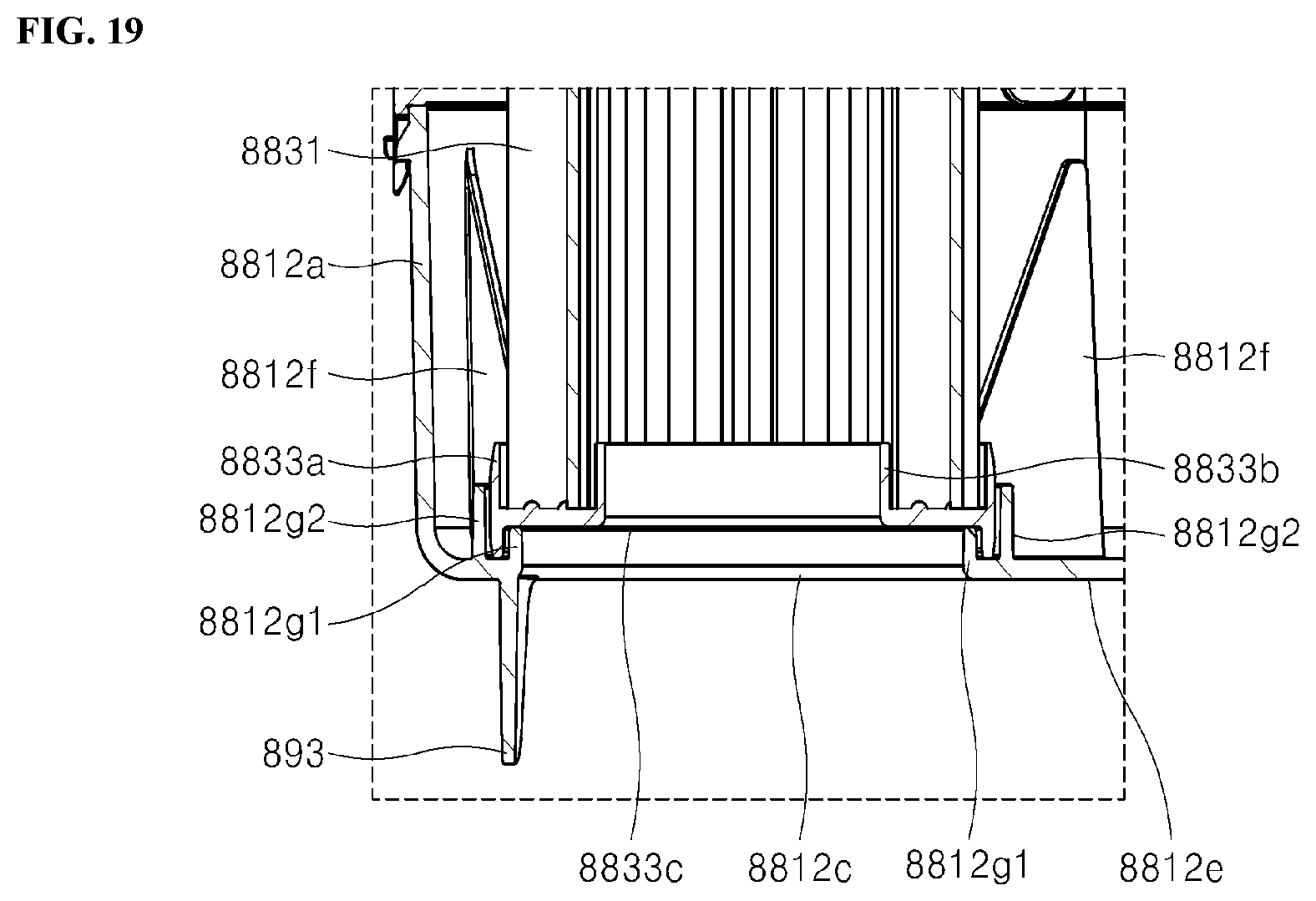 Patent US12588798 Figure 19 – Dishwasher