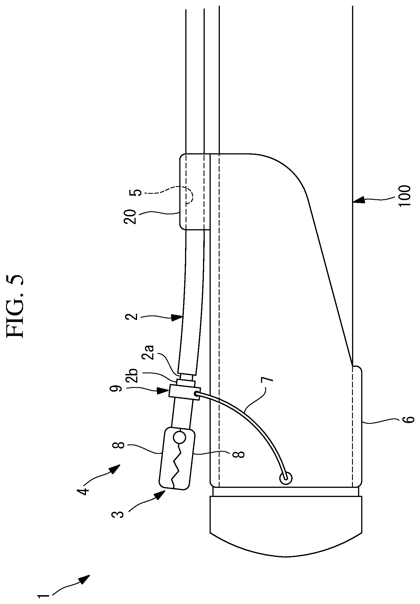 Patent US12588800 Figure 4 – Endoscope treatment tool