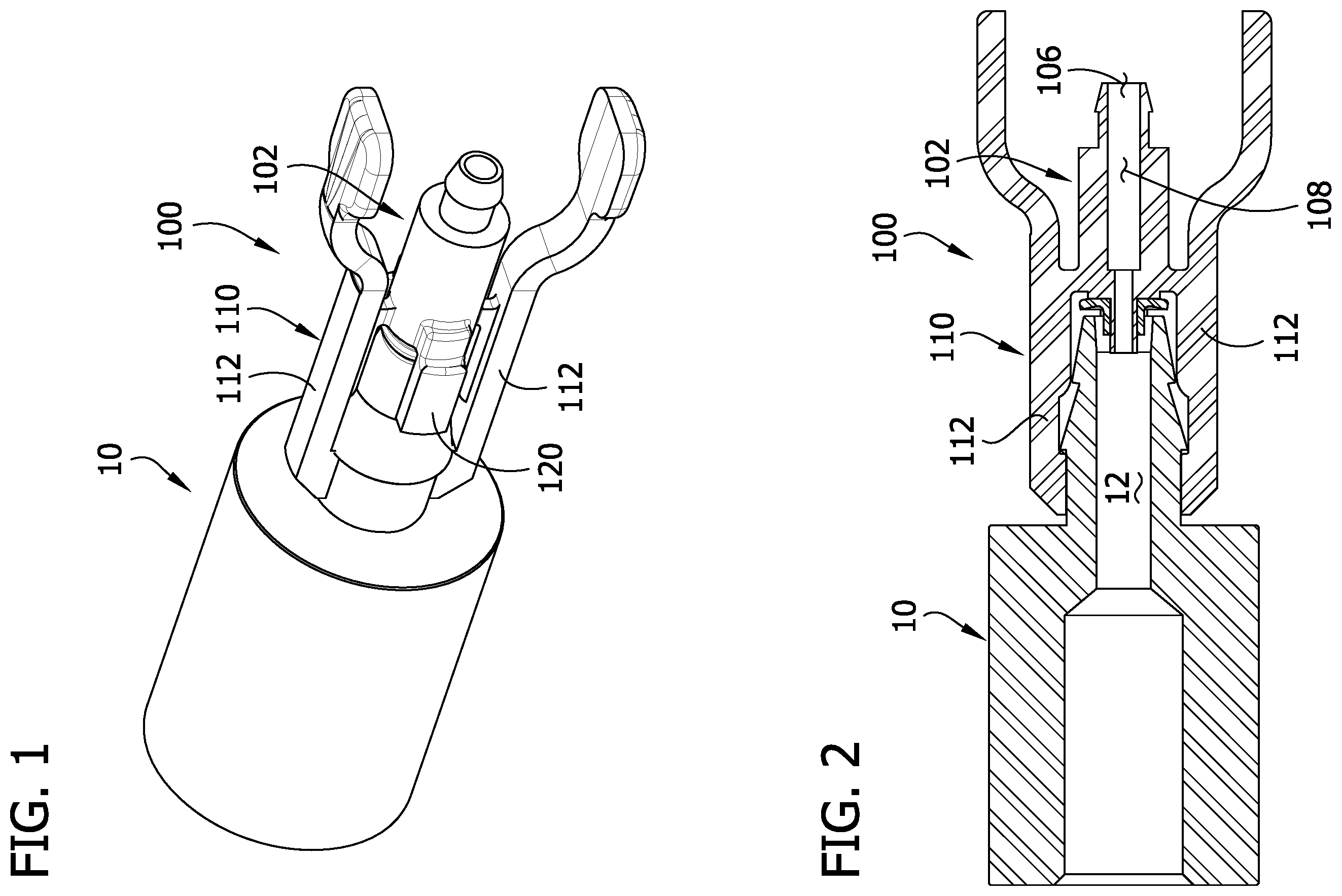 Patent US12588801 Figure 1 – Port connectors