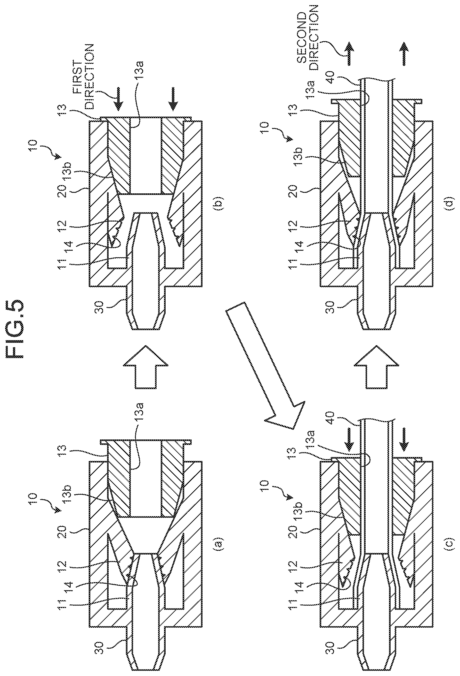 Patent US12588802 Figure 4 – Connection joint, endoscope, and method of connecting tube and connection joint