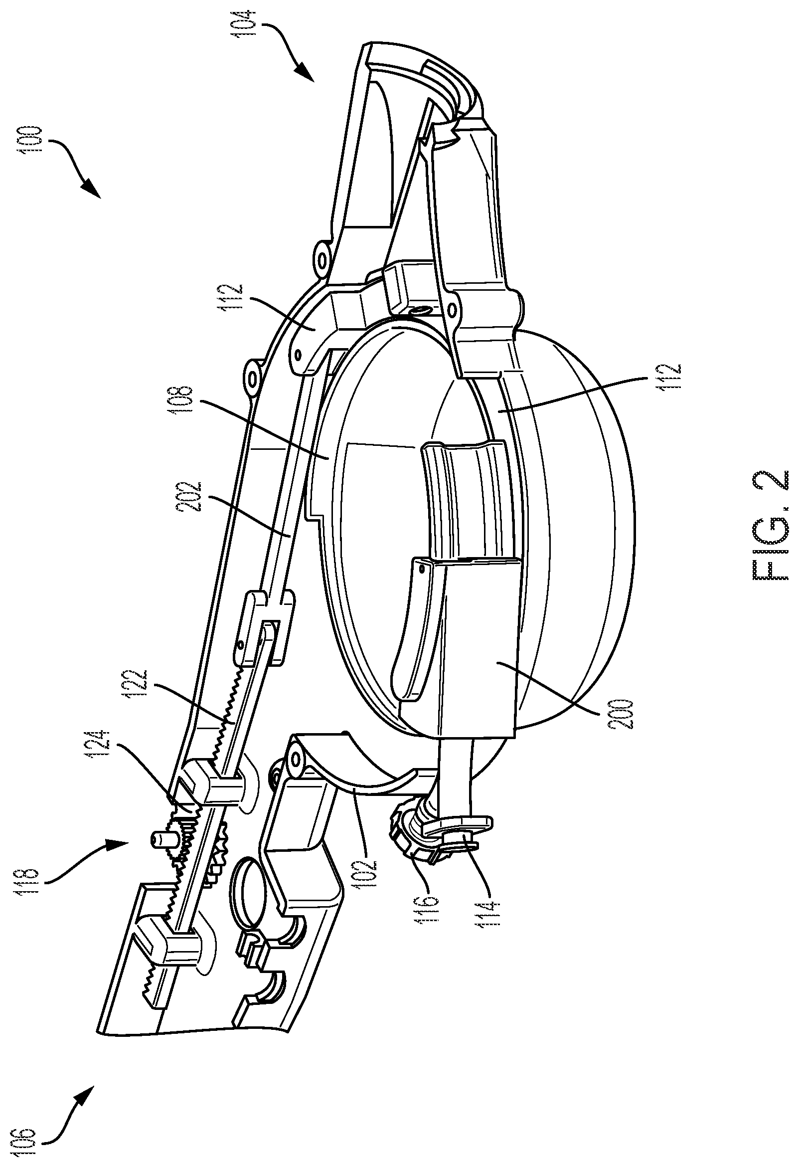 Patent US12588805 Figure 2 – System for telescoping members through an elongate tube