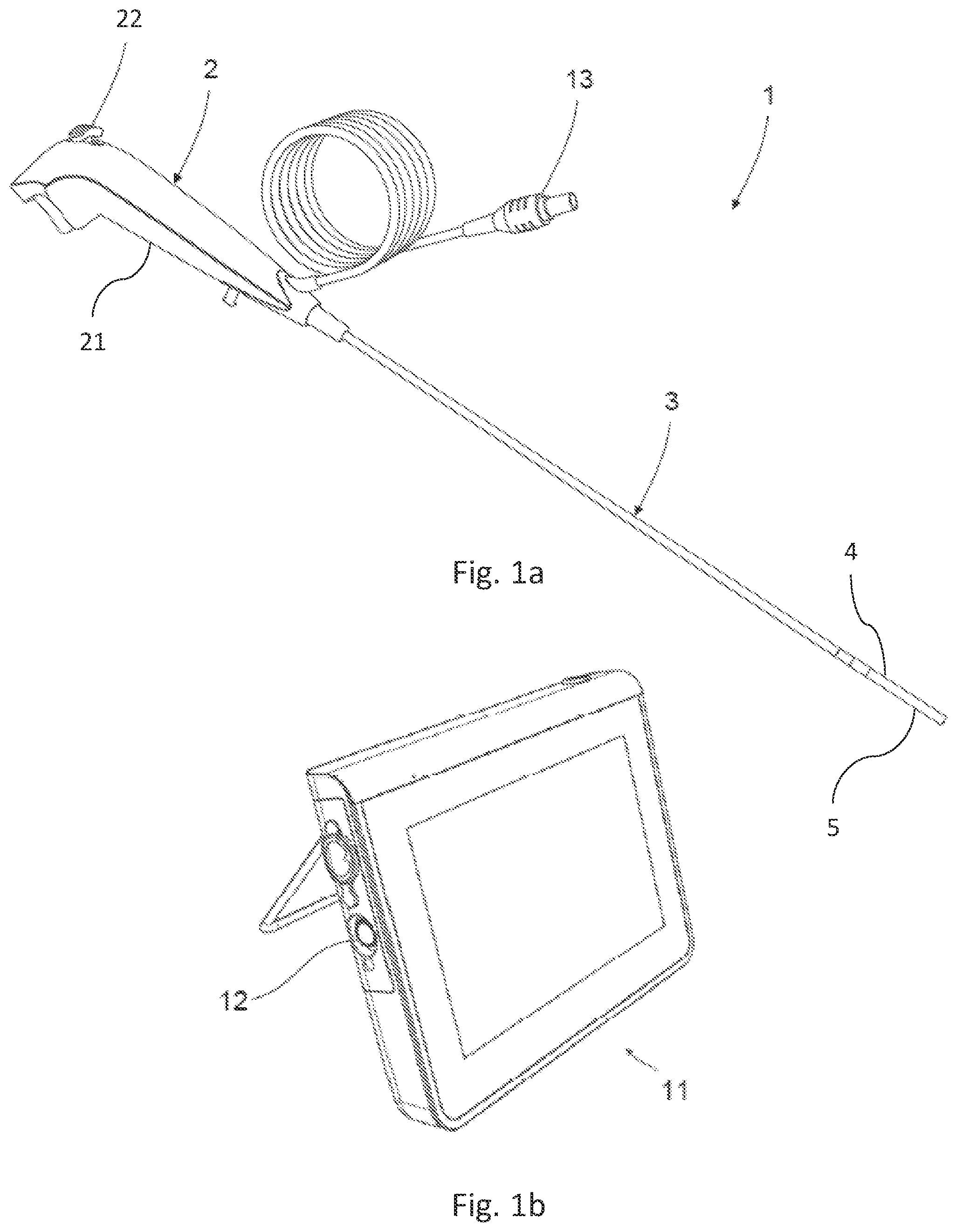 Patent US12588806 Figure 1 – Tip housing for an endoscope with a coated wall surface