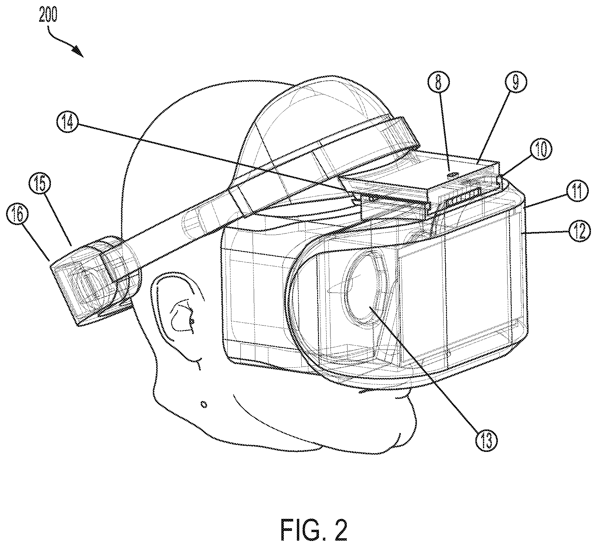 Patent US12588811 Figure 2 – Modular platform for ocular evaluations