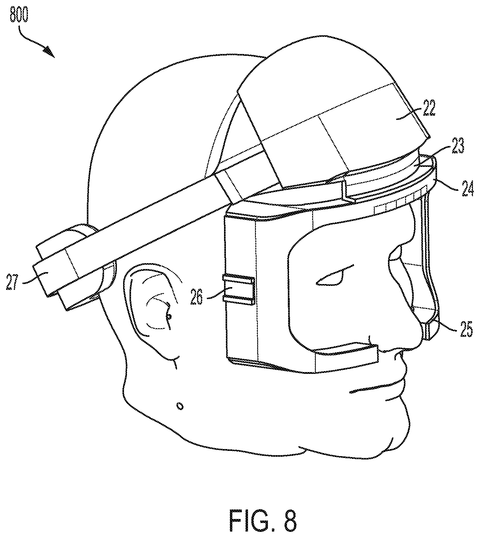 Patent US12588811 Figure 8 – Modular platform for ocular evaluations
