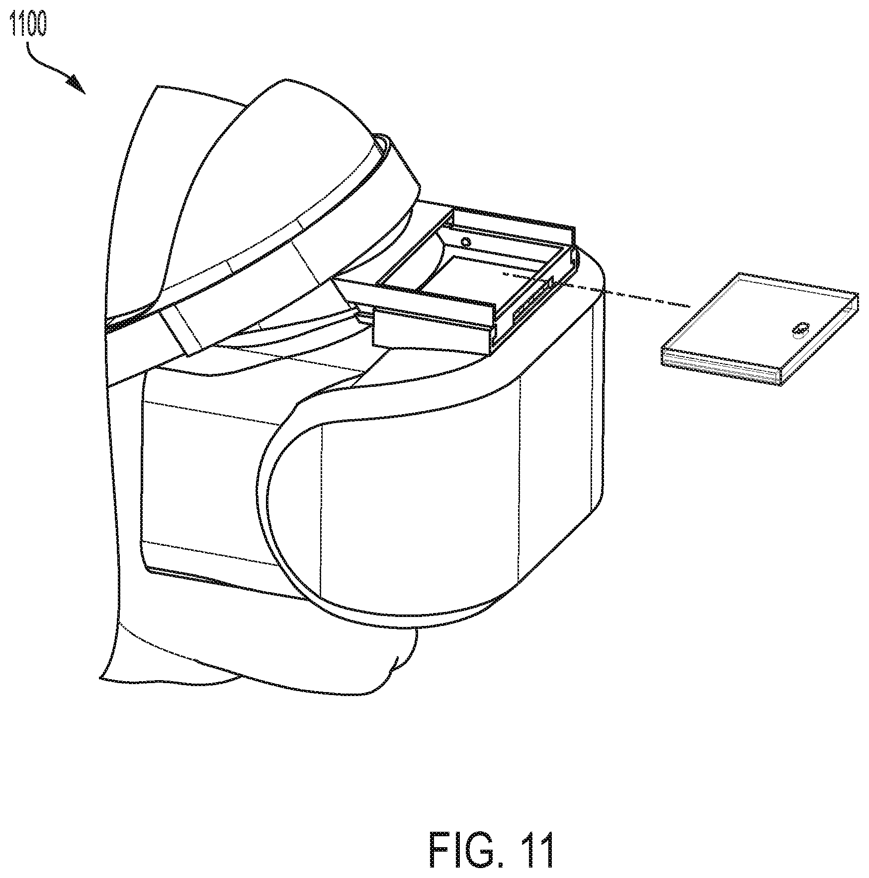 Patent US12588811 Figure 11 – Modular platform for ocular evaluations