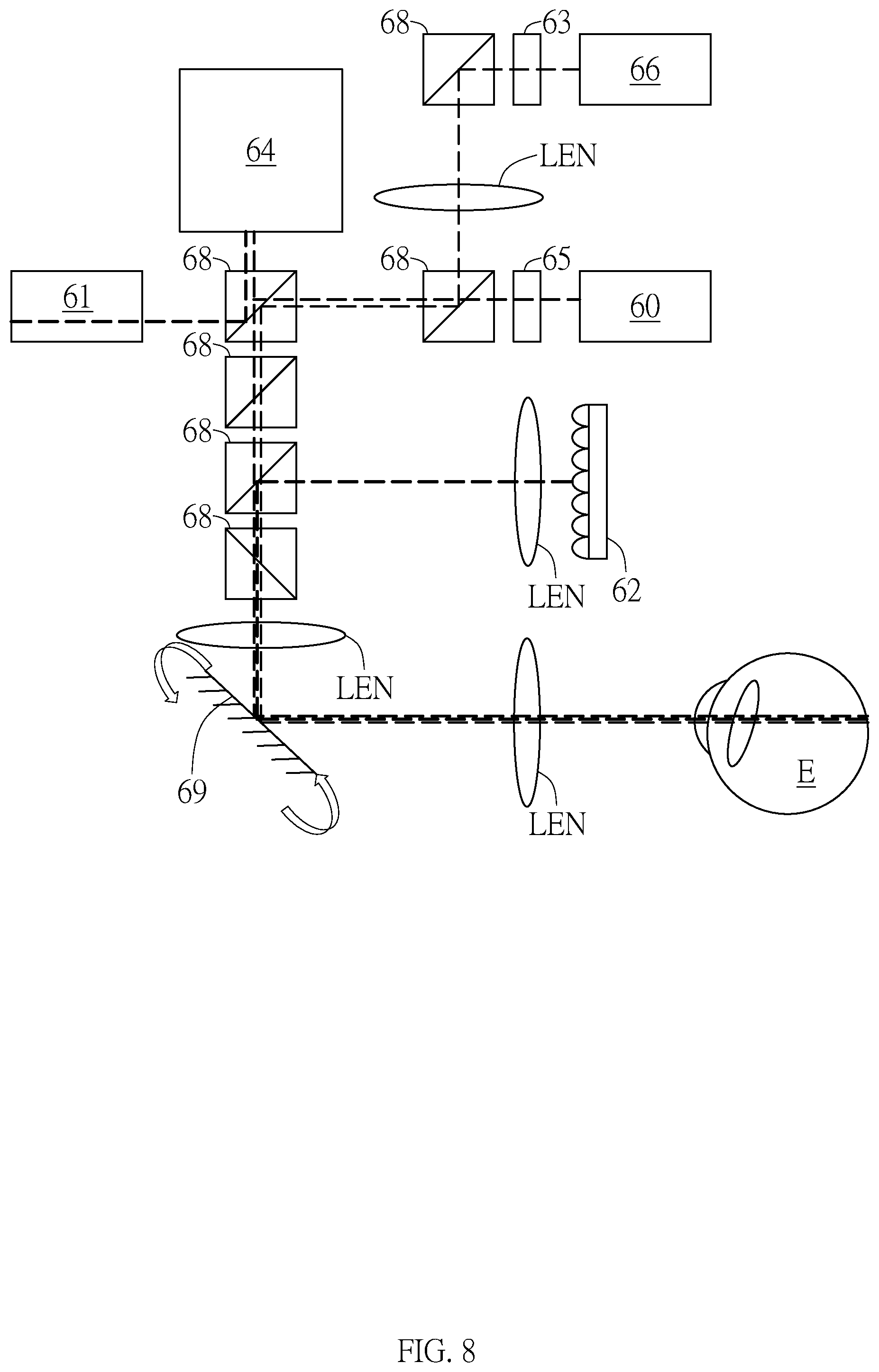 Patent US12588813 Figure 6 – Optical system and operating method thereof