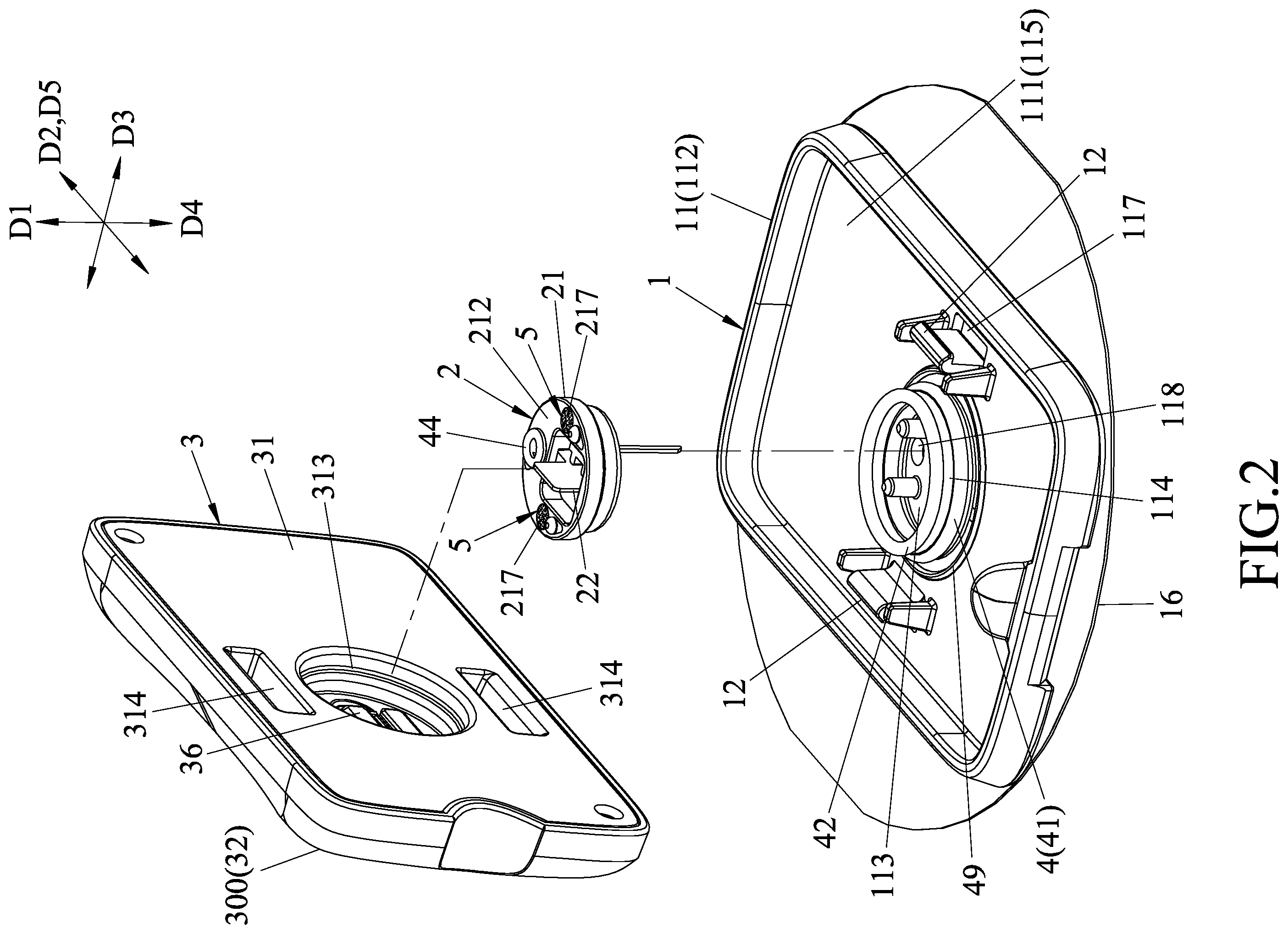 Patent US12588815 Figure 2 – Physiological signal monitoring device