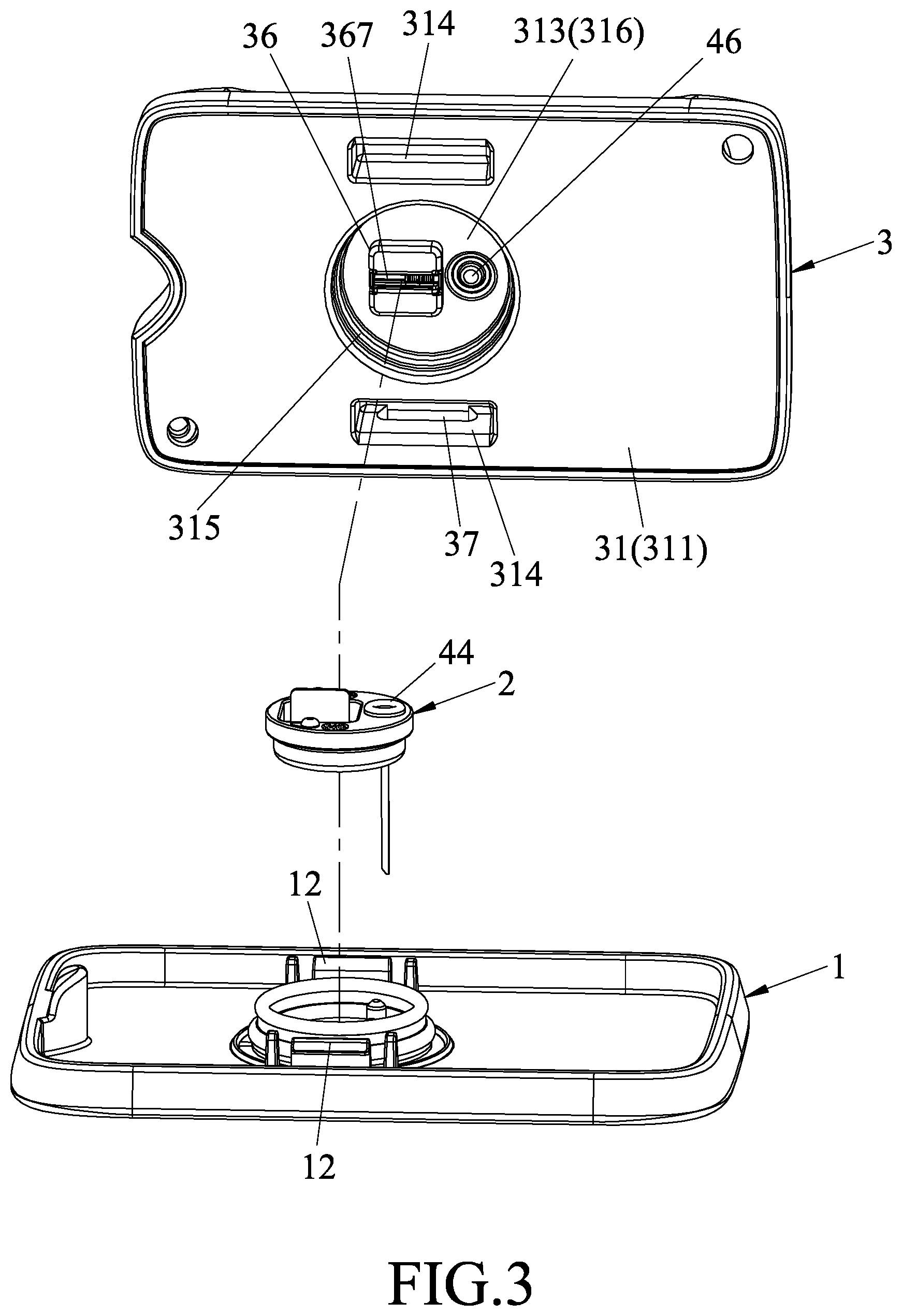 Patent US12588815 Figure 3 – Physiological signal monitoring device