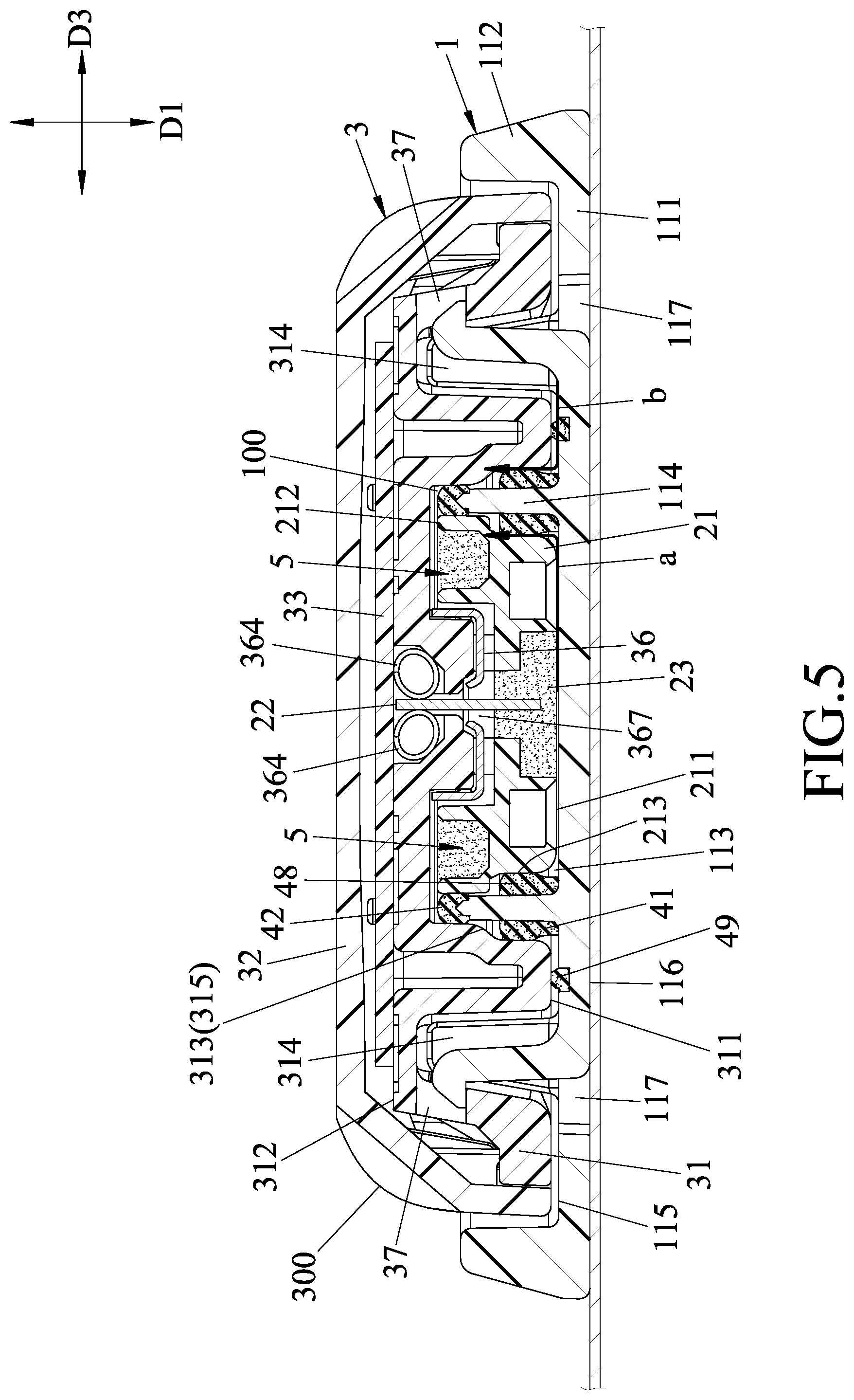 Patent US12588815 Figure 5 – Physiological signal monitoring device