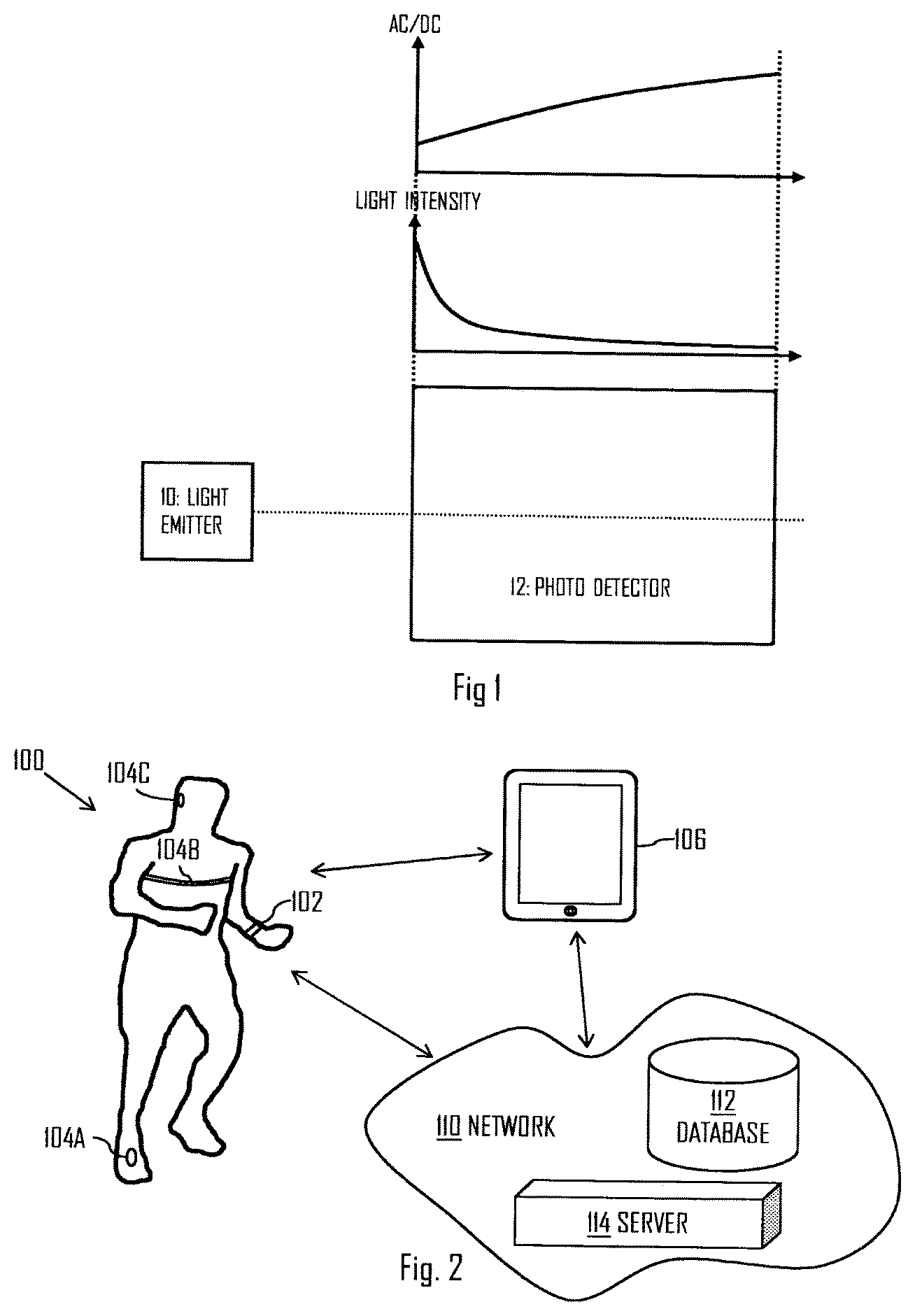 Patent US12588826 Figure 1 – Photoplethysmogram sensor arrangement